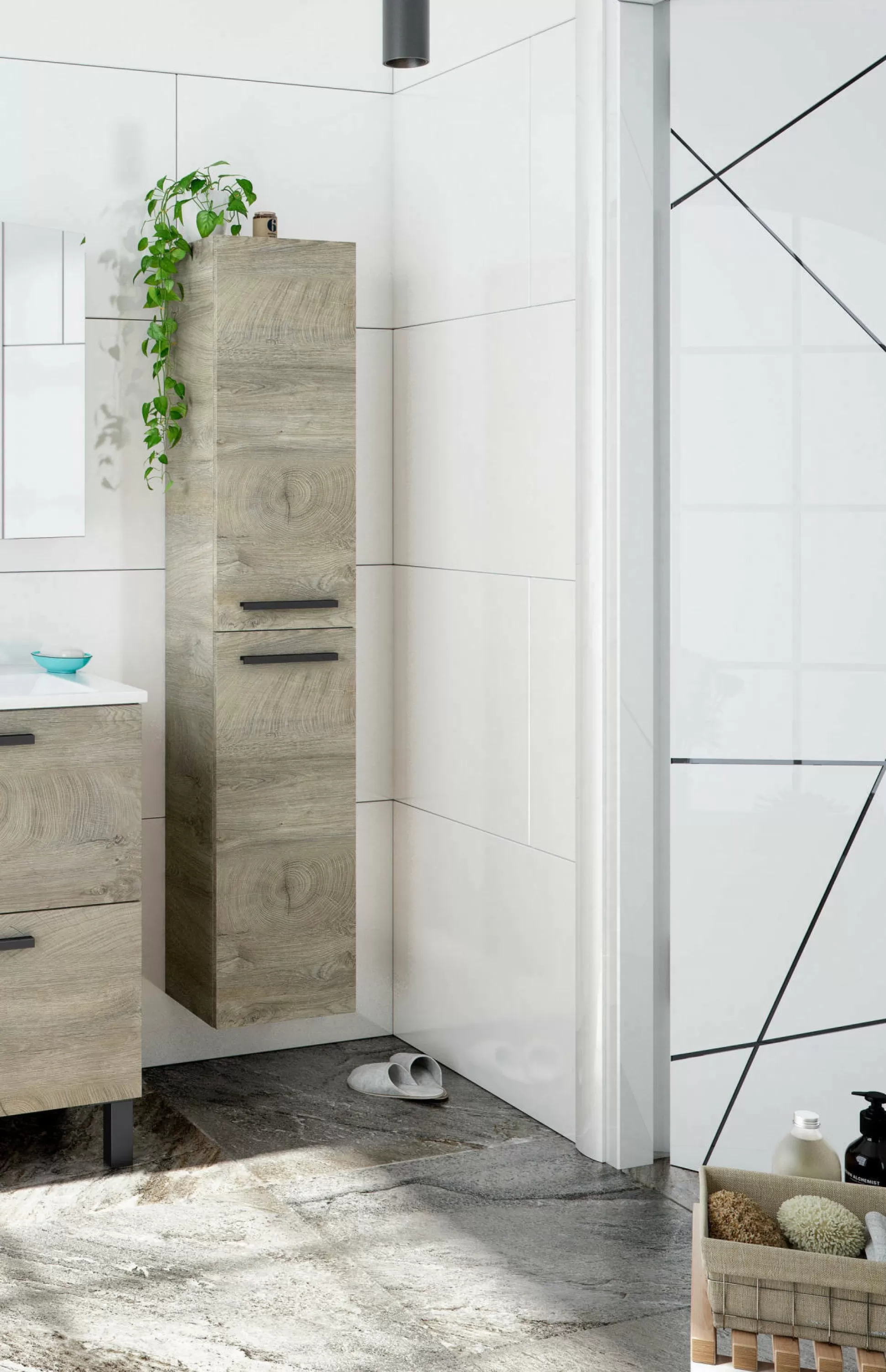 Dmora Mobili Colonna<Mobile colonna Dabado, 30x25h150 cm,