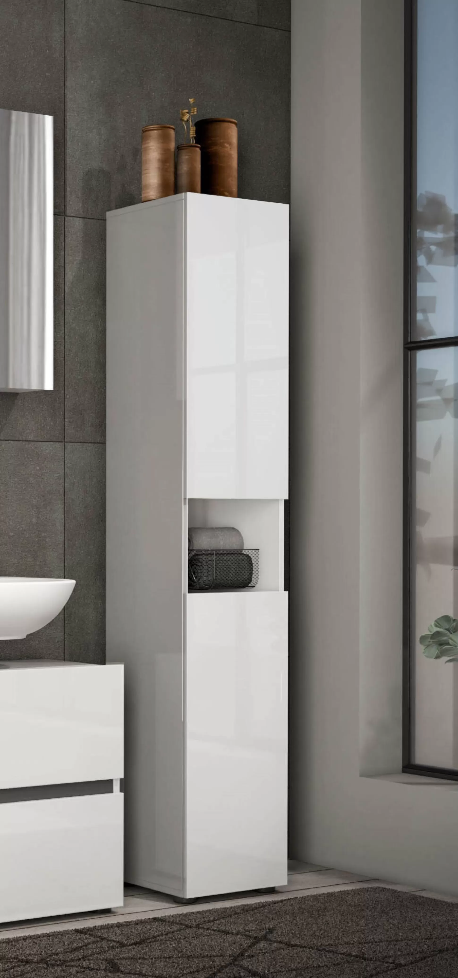 Dmora Mobili Colonna<Mobile colonna Descalant, 34x34h180 cm,