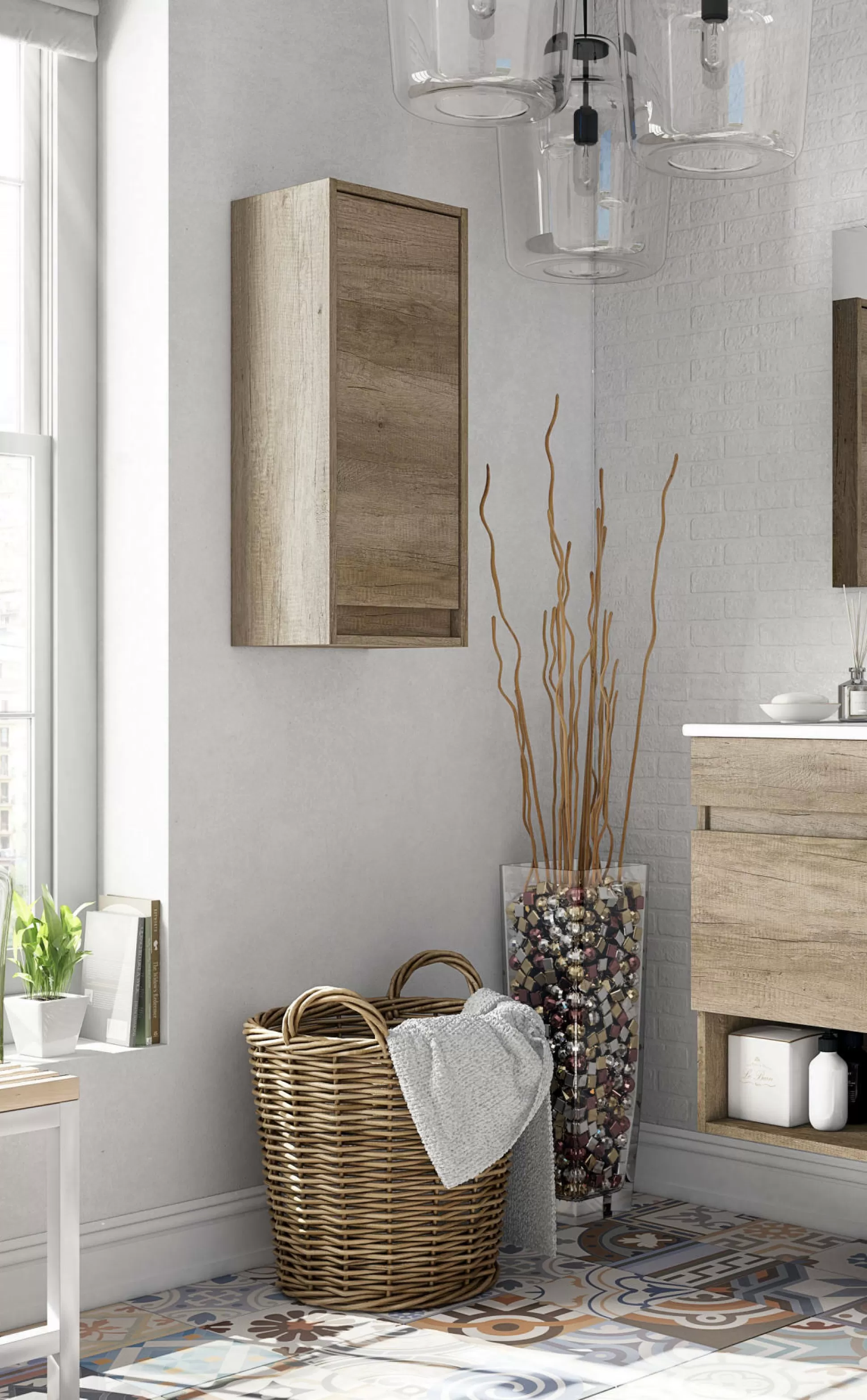 Dmora Mobili Colonna<Mobile colonna Dlope, 30x26h74 cm,
