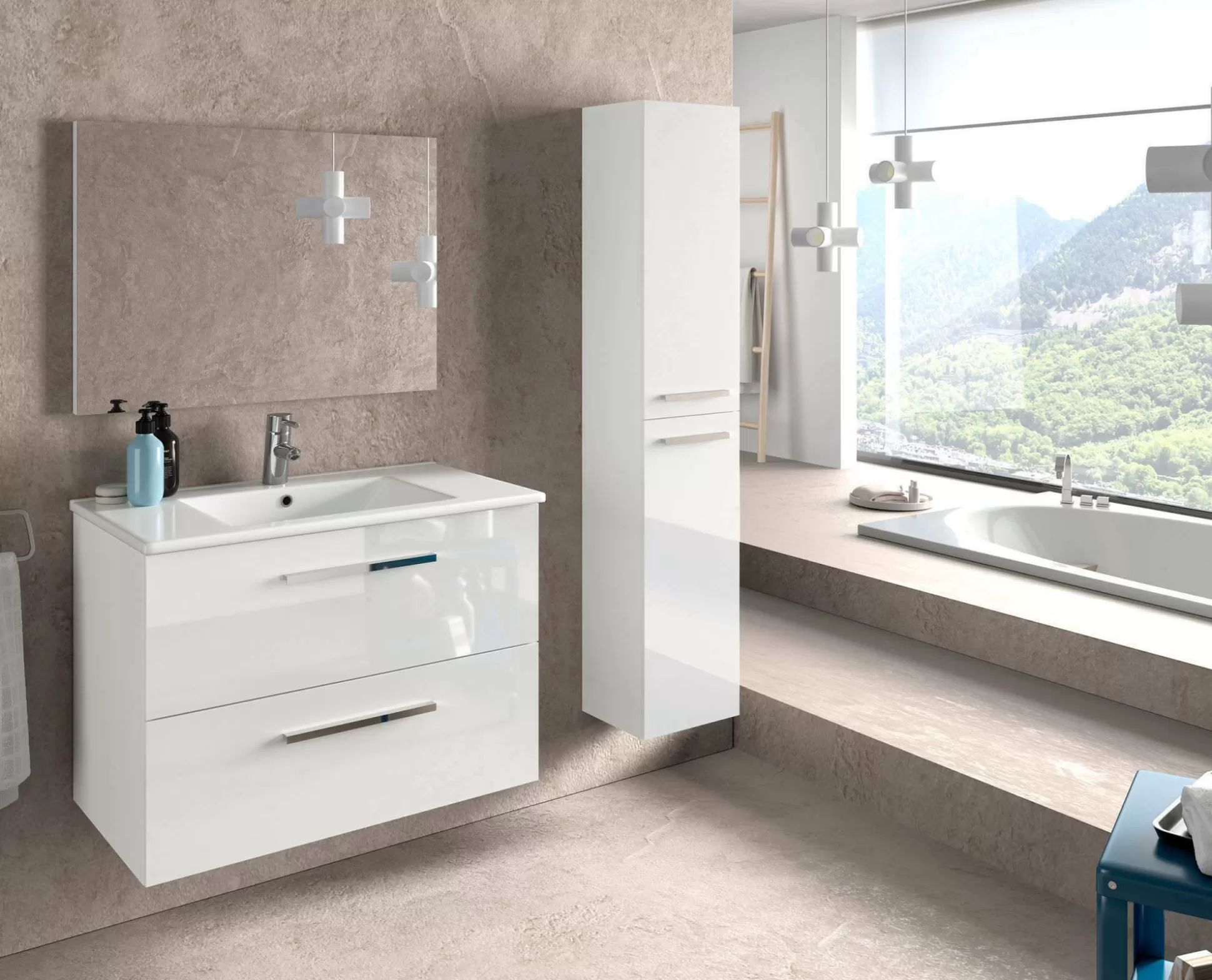 Dmora Mobili Colonna<Mobile colonna Notte, 30x25h150 cm,