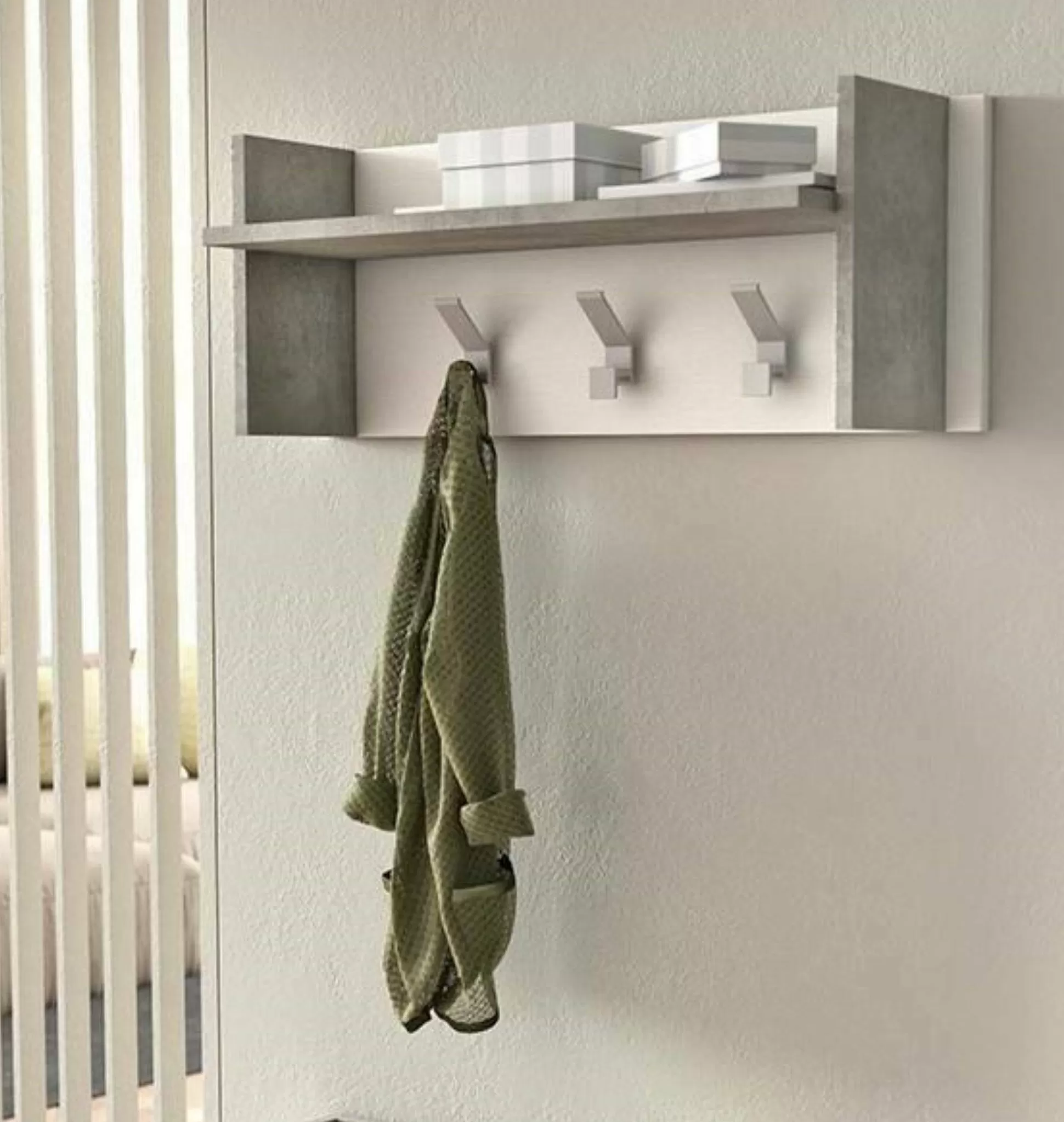 Dmora Mobili Da Ingresso<Mobile da ingresso Angry, 90x29h34 cm, Bianco e Cemento