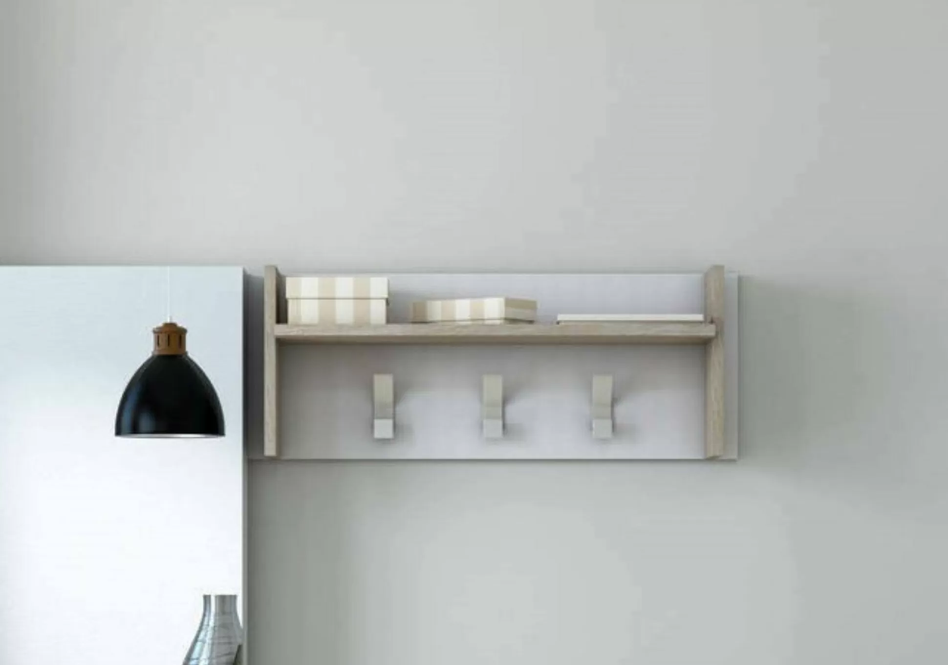Dmora Mobili Da Ingresso<Mobile da ingresso Angry, 90x29h34 cm, Bianco e Rovere