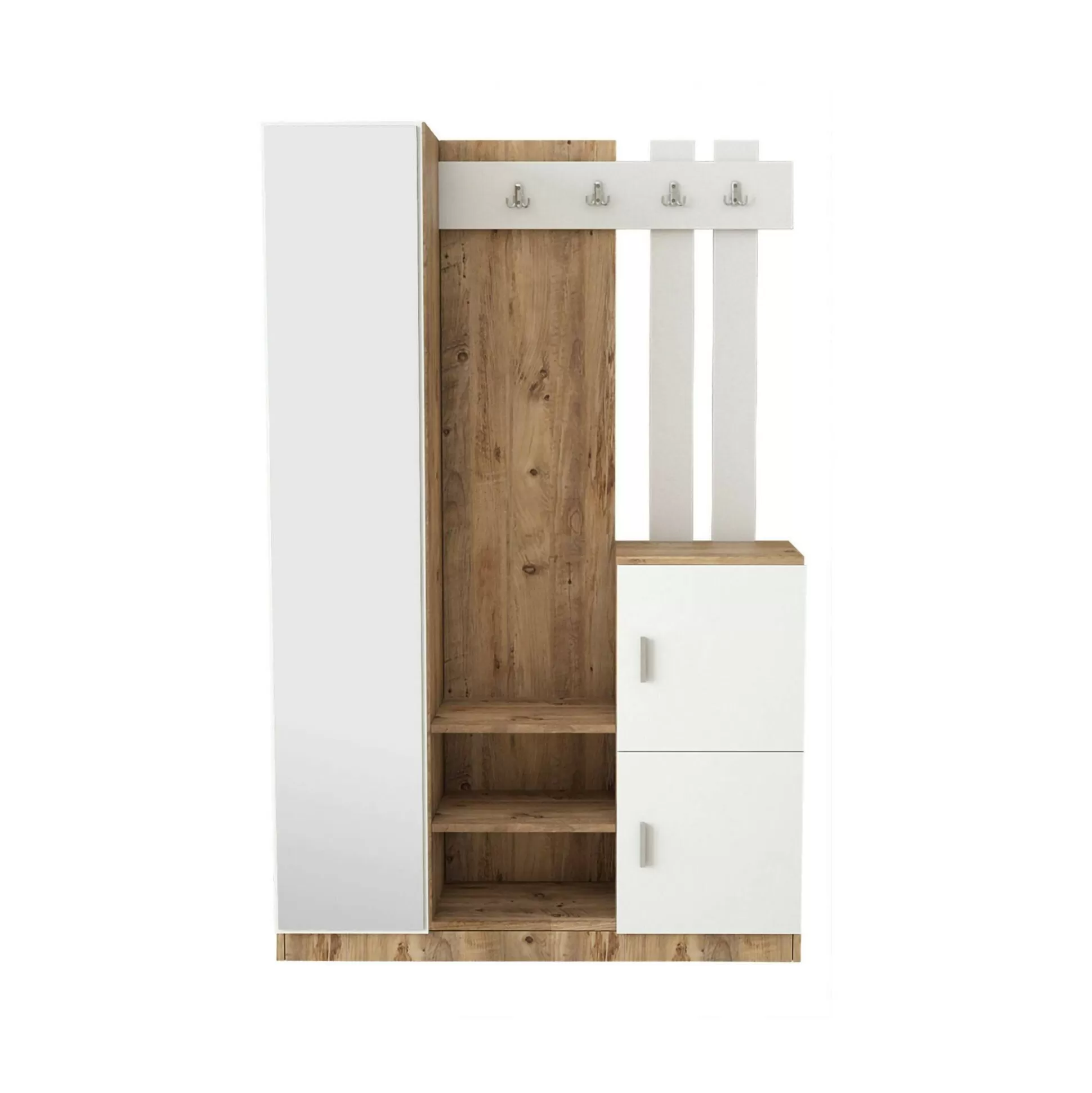 Dmora Mobili Da Ingresso<Mobile da ingresso Arco, 114x38h180 cm, Quercia e Bianco