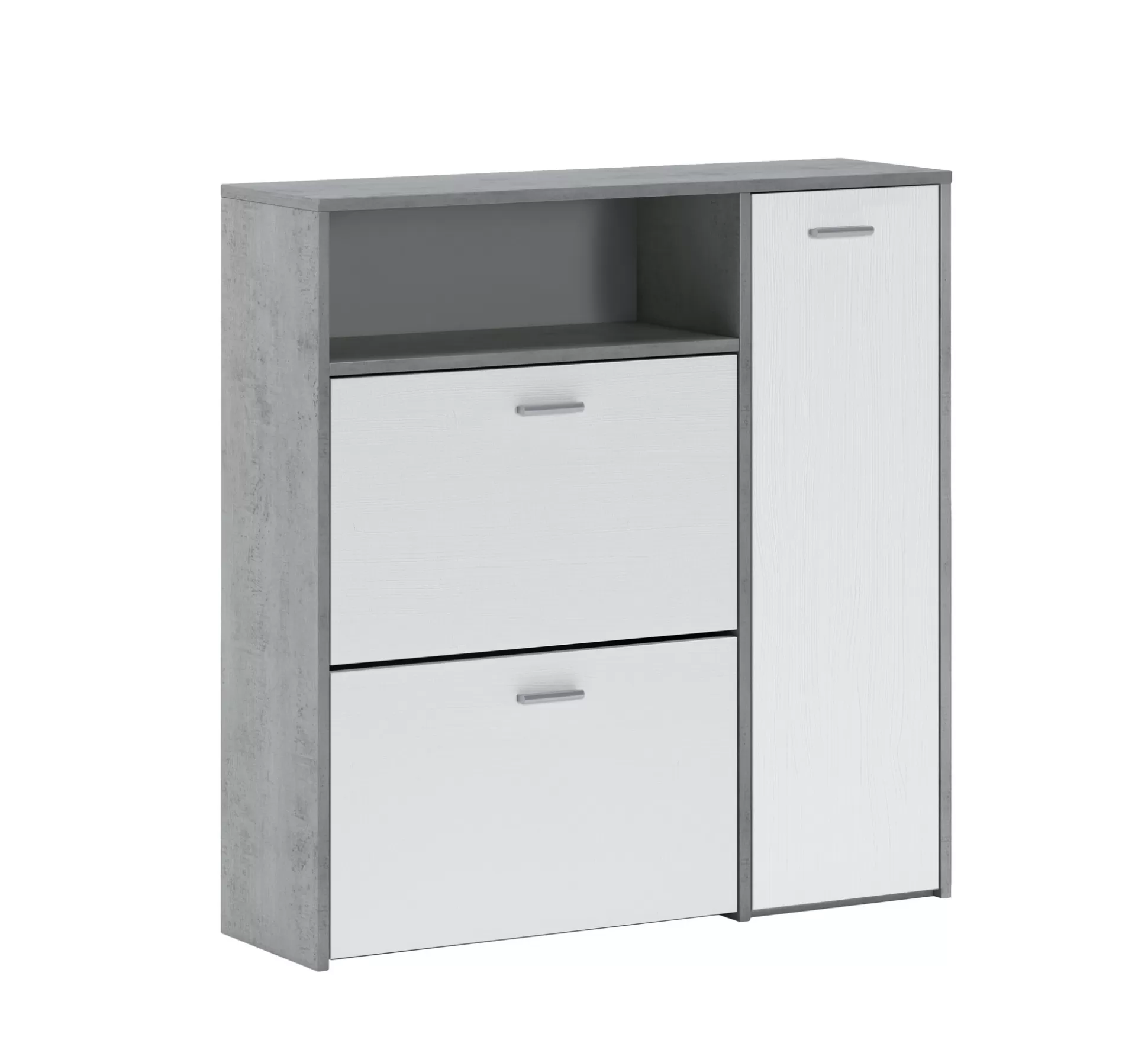 Dmora Mobili Da Ingresso<Mobile da ingresso Dabdelazi, 92x27h94 cm, Cemento e Bianco