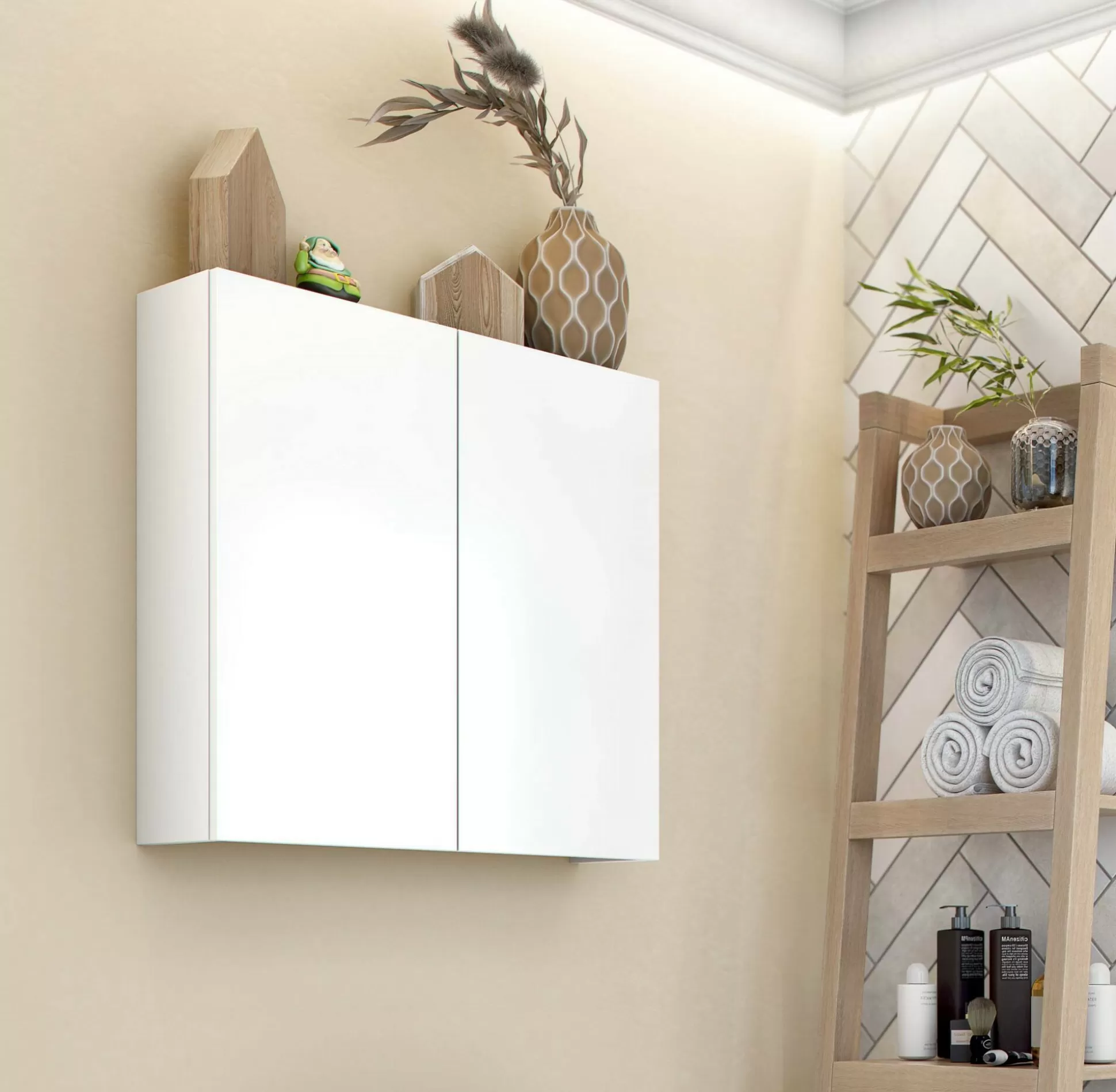 Dmora Mobili Pensili<Mobile pensile Apollosa, 60x16 h60 cm,