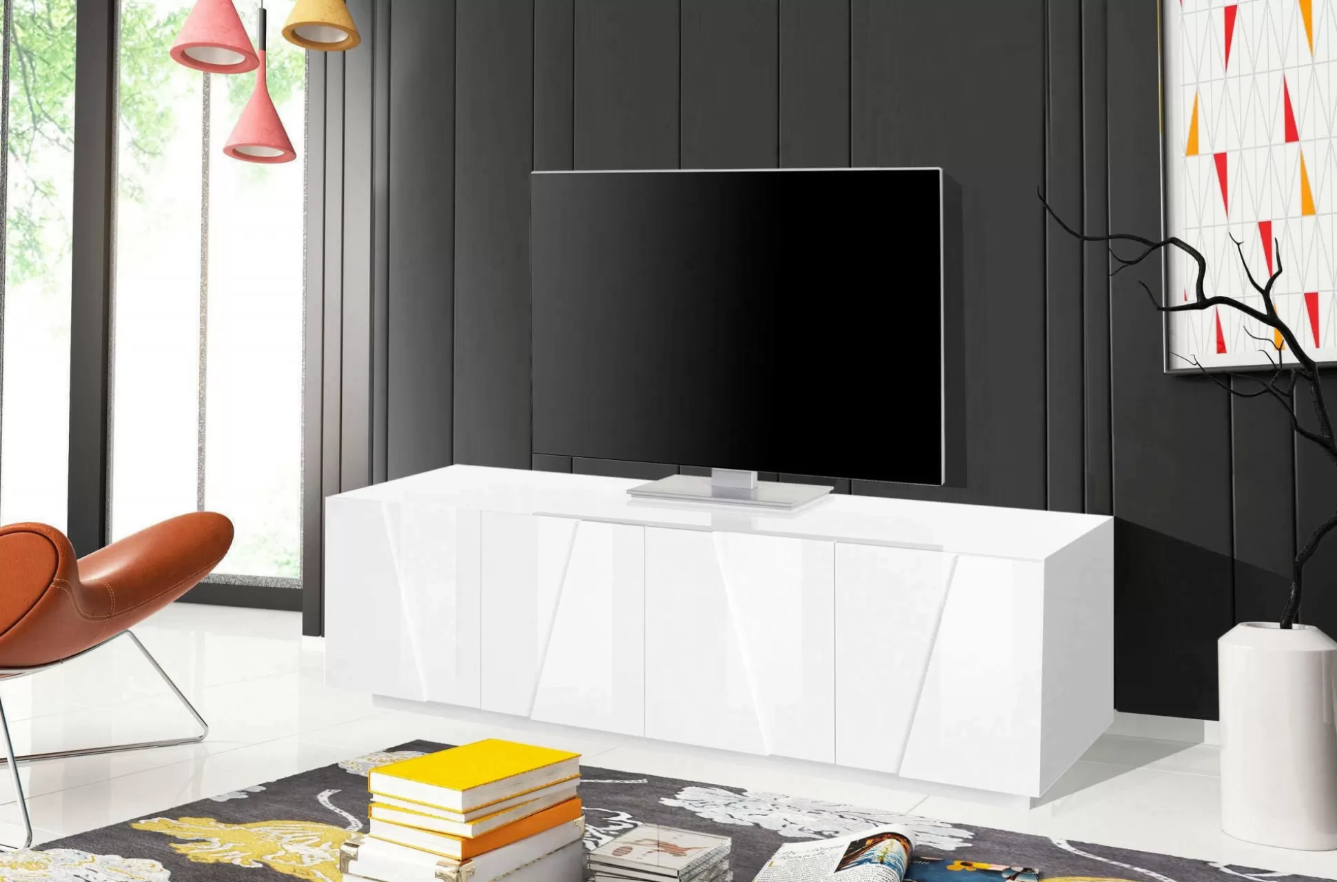 Dmora Mobili Porta Tv<Mobile porta TV Acix, cm 162x44h46,