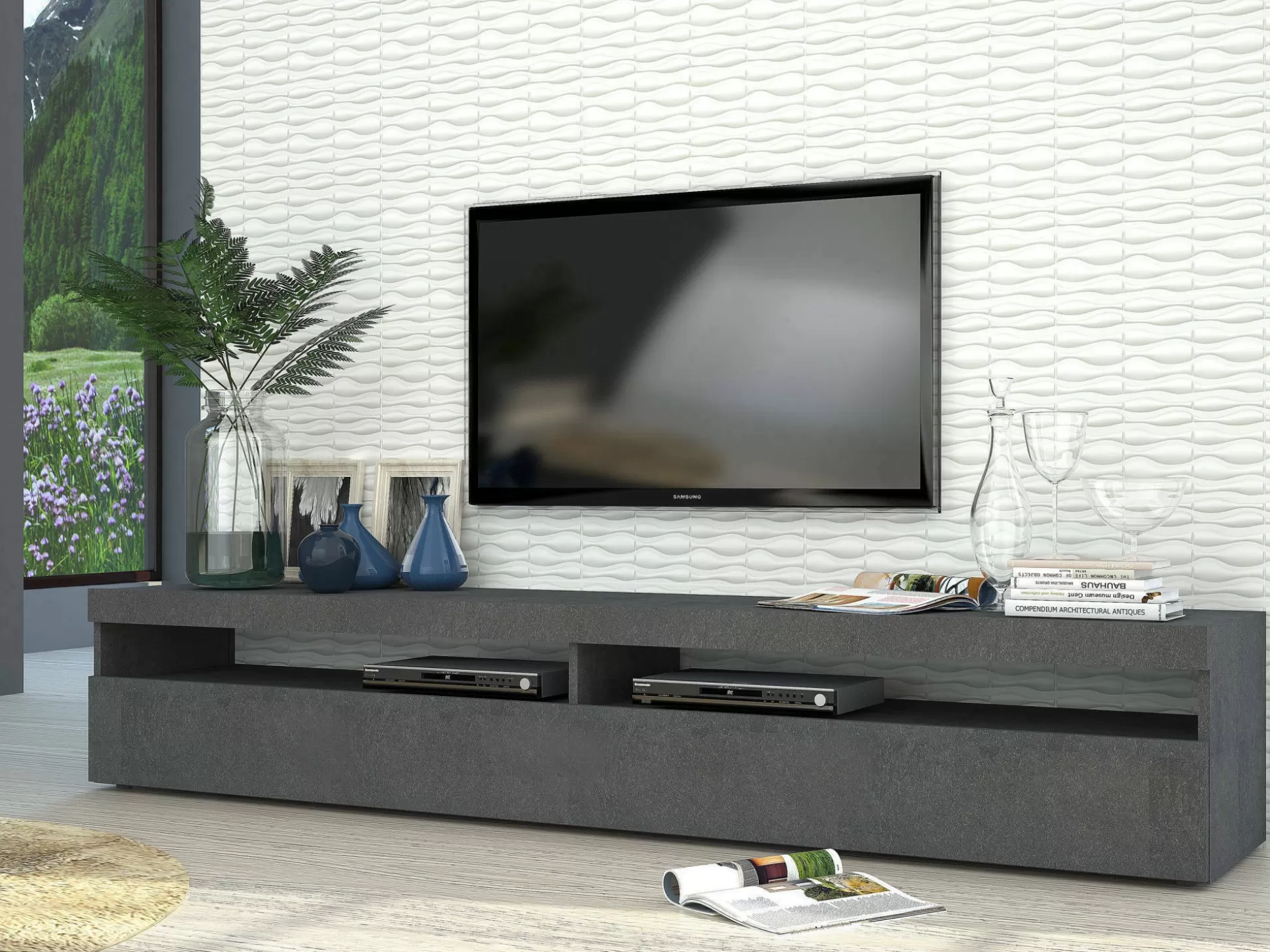 Dmora Mobili Porta Tv<Mobile porta TV Active, cm 200x45h36,