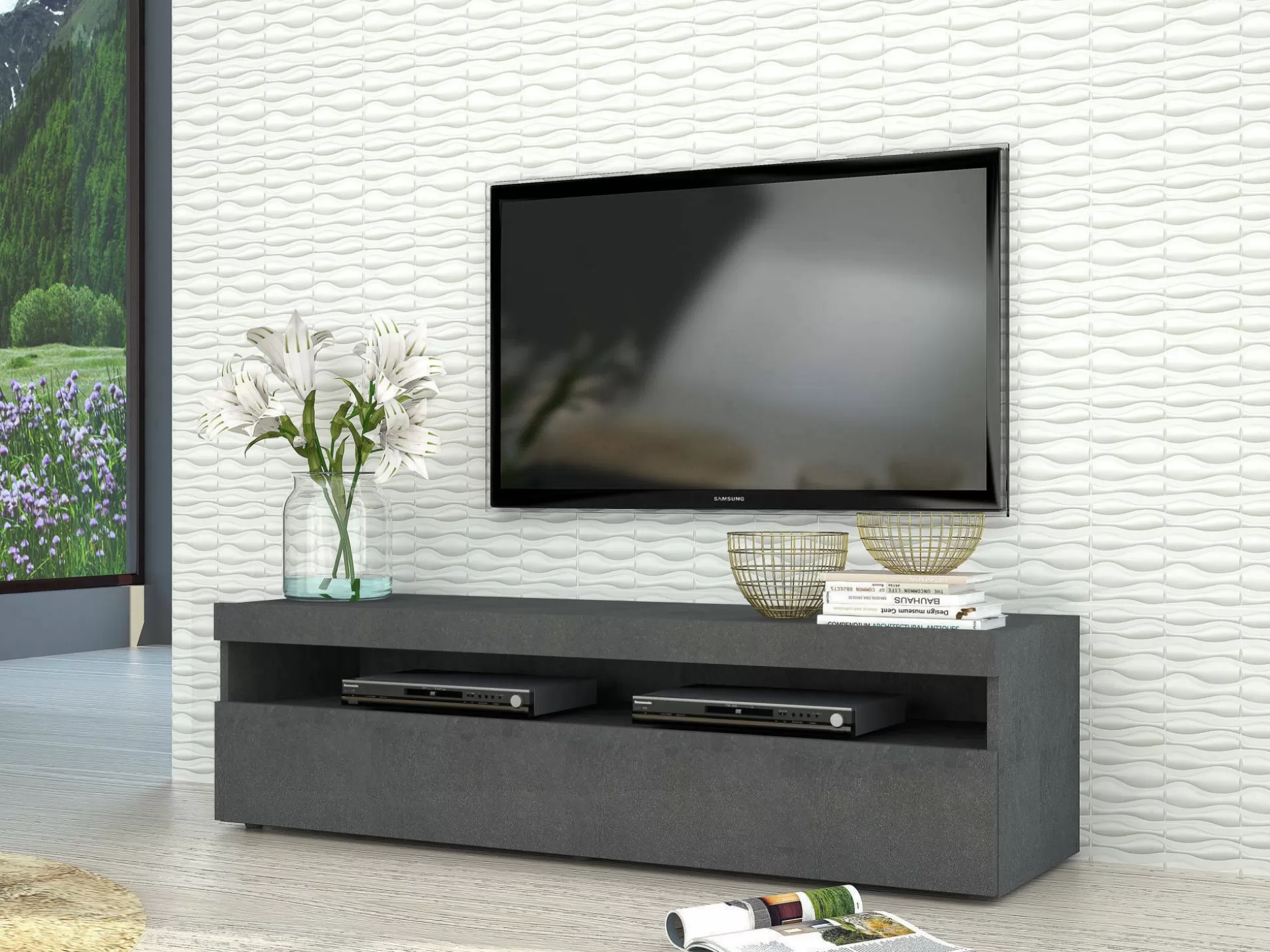 Dmora Mobili Porta Tv<Mobile porta TV Adelicia, cm 130x45h36,
