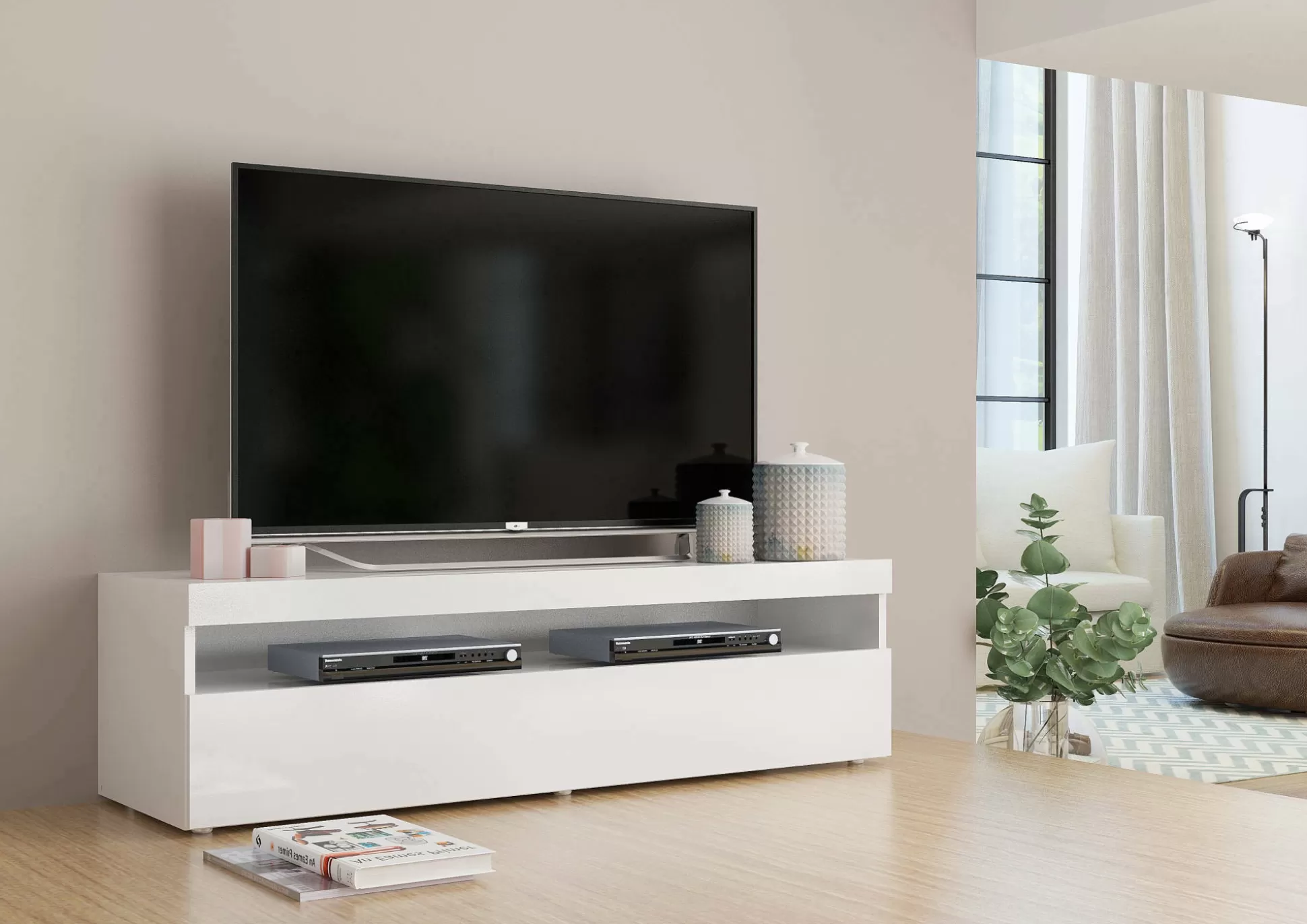Dmora Mobili Porta Tv<Mobile porta TV Adelicia, cm 130x45h36,