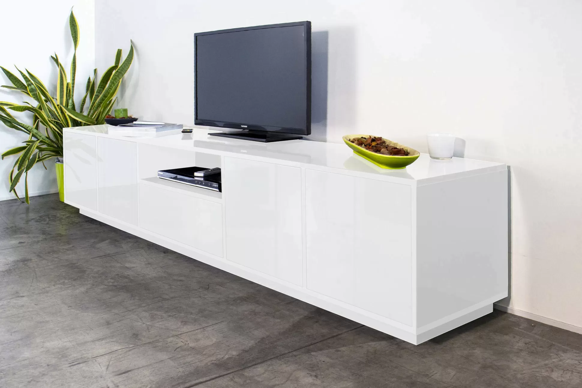 Dmora Mobili Porta Tv<Mobile porta TV Ajuly, cm 220x41h46,