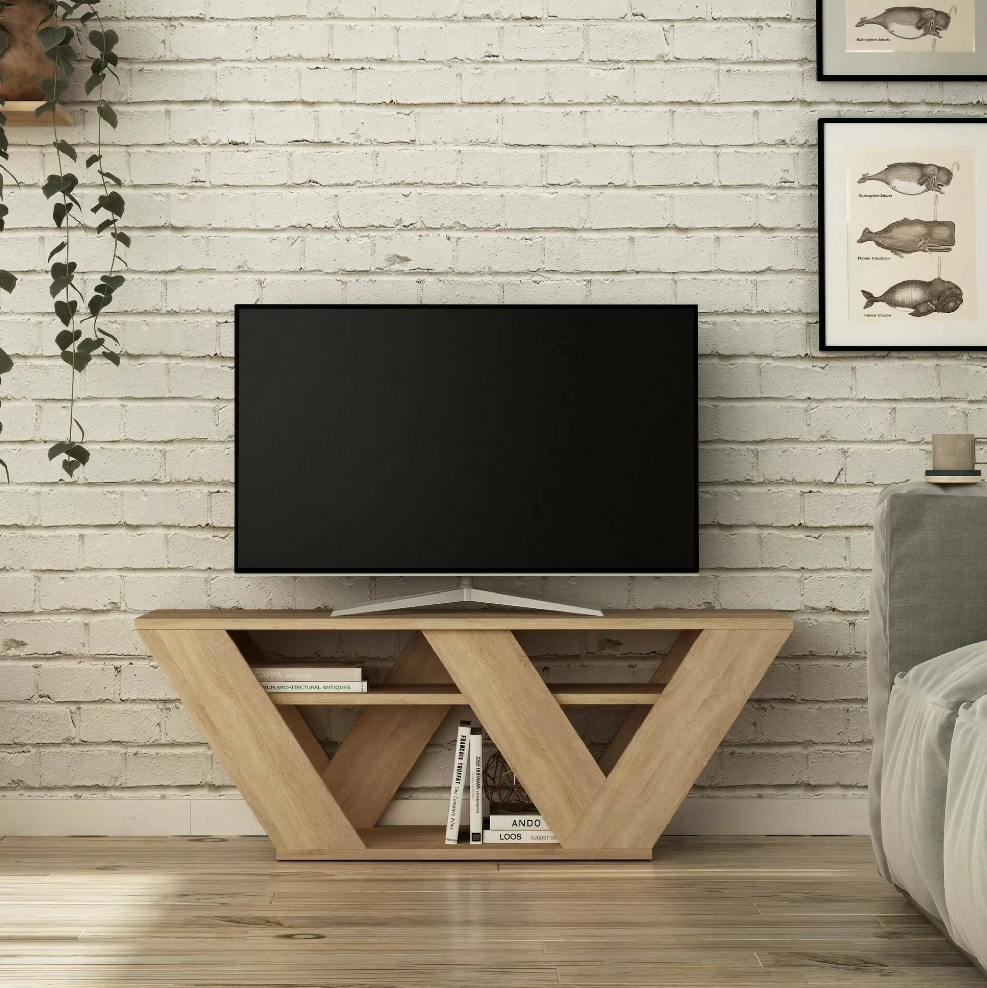 Dmora Mobili Porta Tv<Mobile porta TV Amazzonite, 110x30h40 cm,