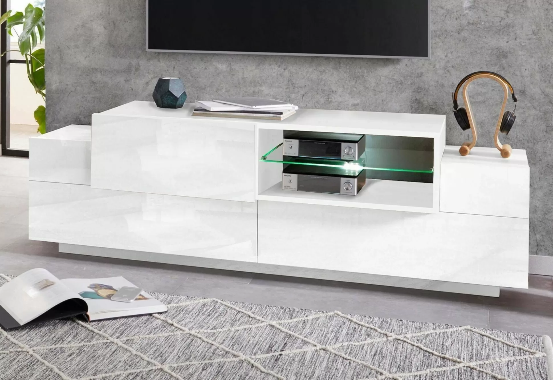 Dmora Mobili Porta Tv<Mobile porta TV Andris, cm 160x45h51,