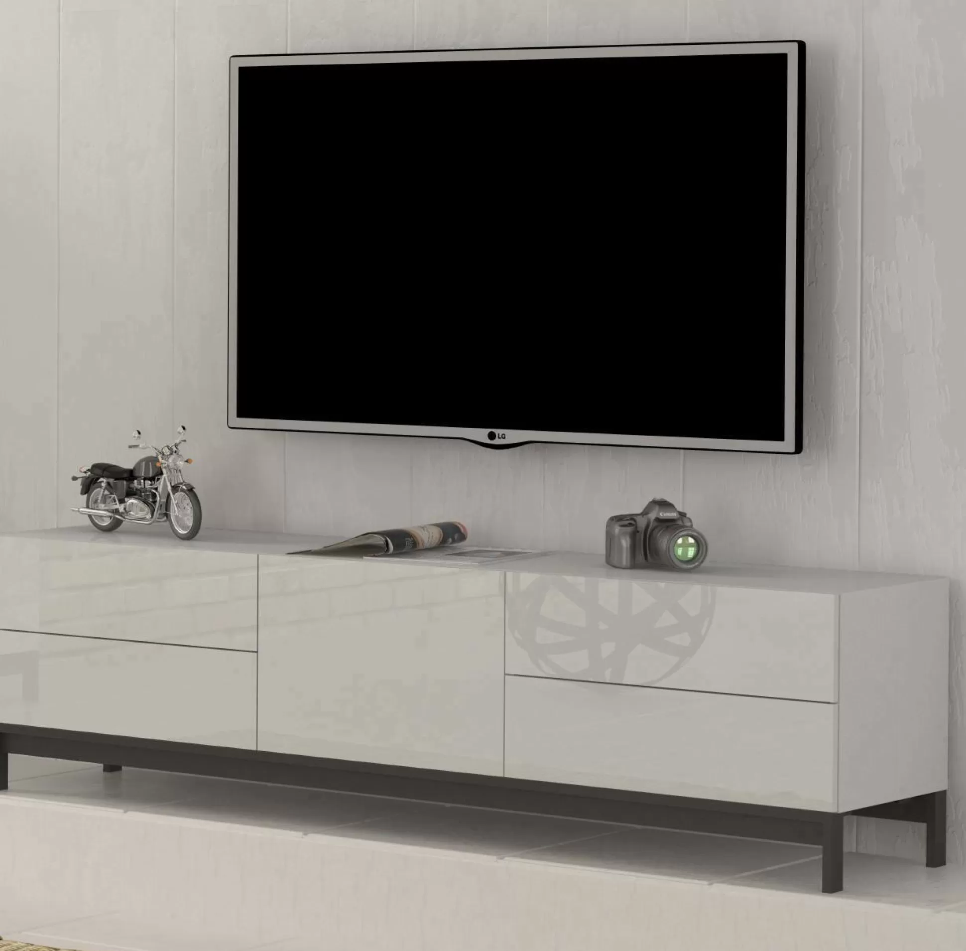 Dmora Mobili Porta Tv<Mobile porta TV Ardesia, cm 170x40h47,