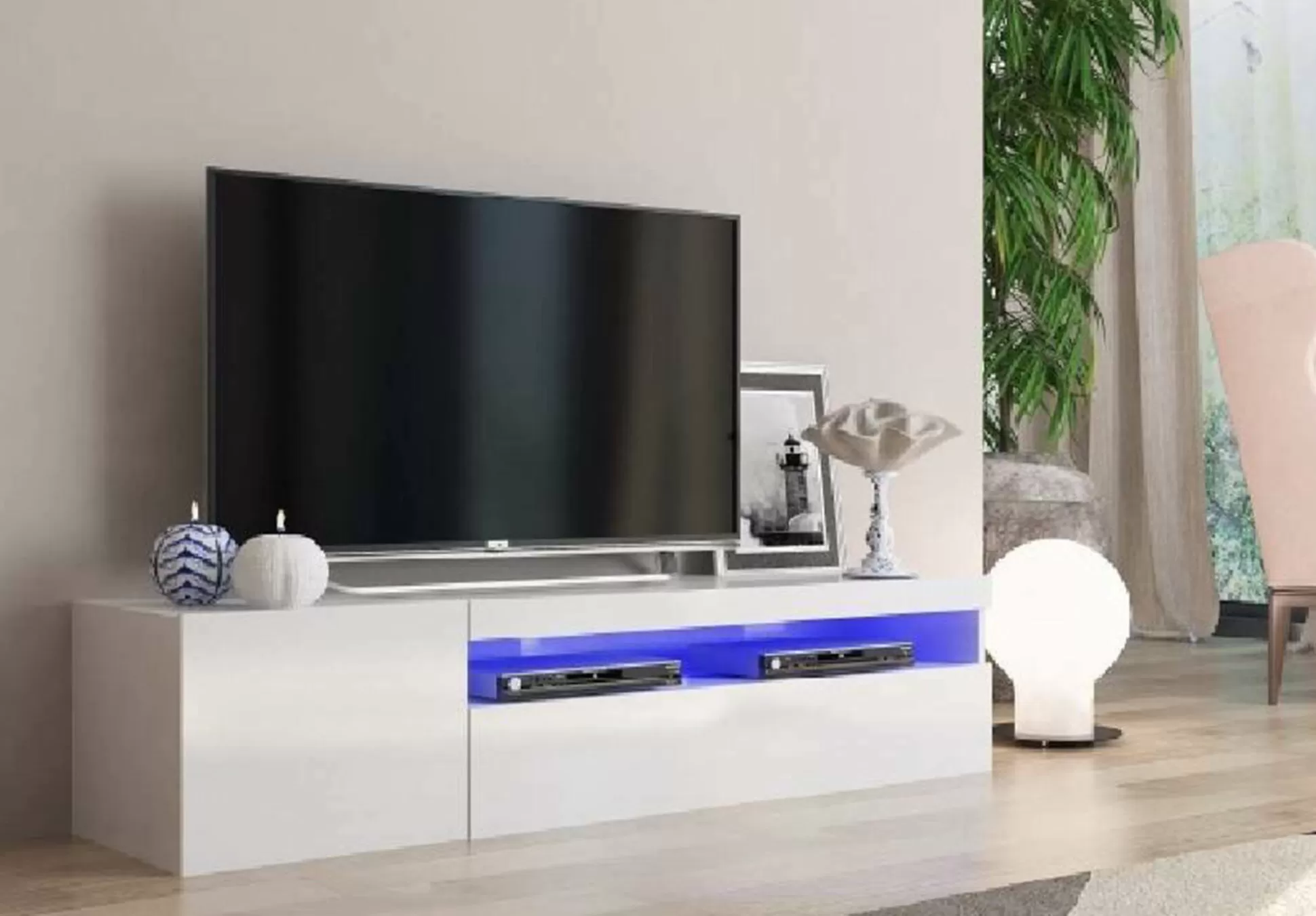 Dmora Mobili Porta Tv<Mobile porta TV Ardy, , con luce LED