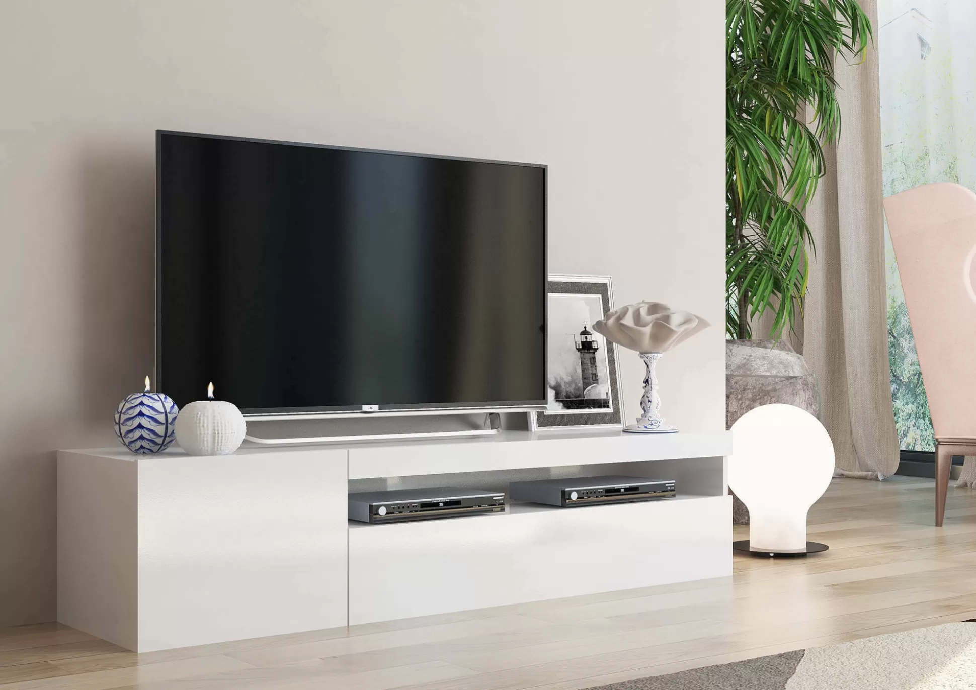 Dmora Mobili Porta Tv<Mobile porta TV Ardy, cm 150x40h37,