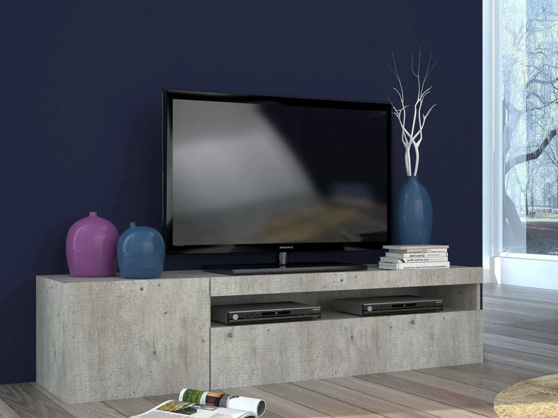 Dmora Mobili Porta Tv<Mobile porta TV Ardy, cm 150x40h37,