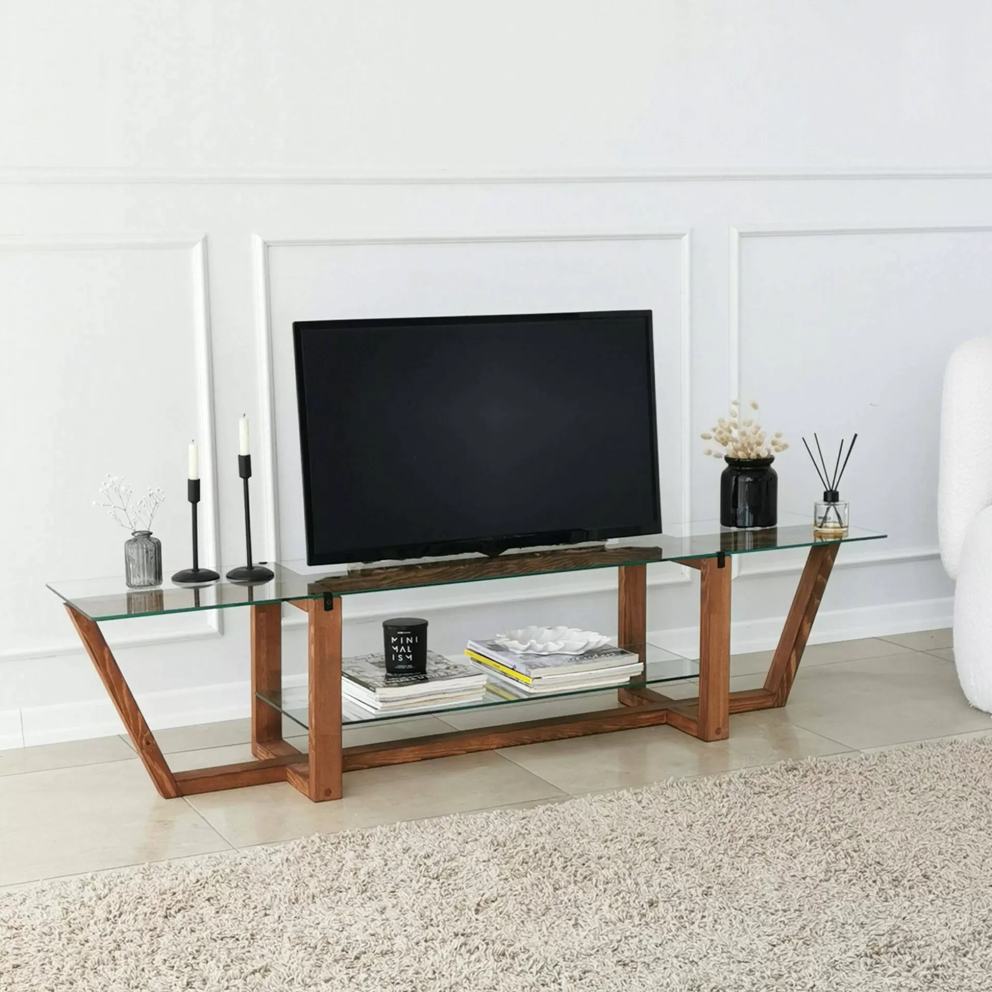 Dmora Mobili Porta Tv<Mobile porta TV Arienzo, 158x35h35 cm,