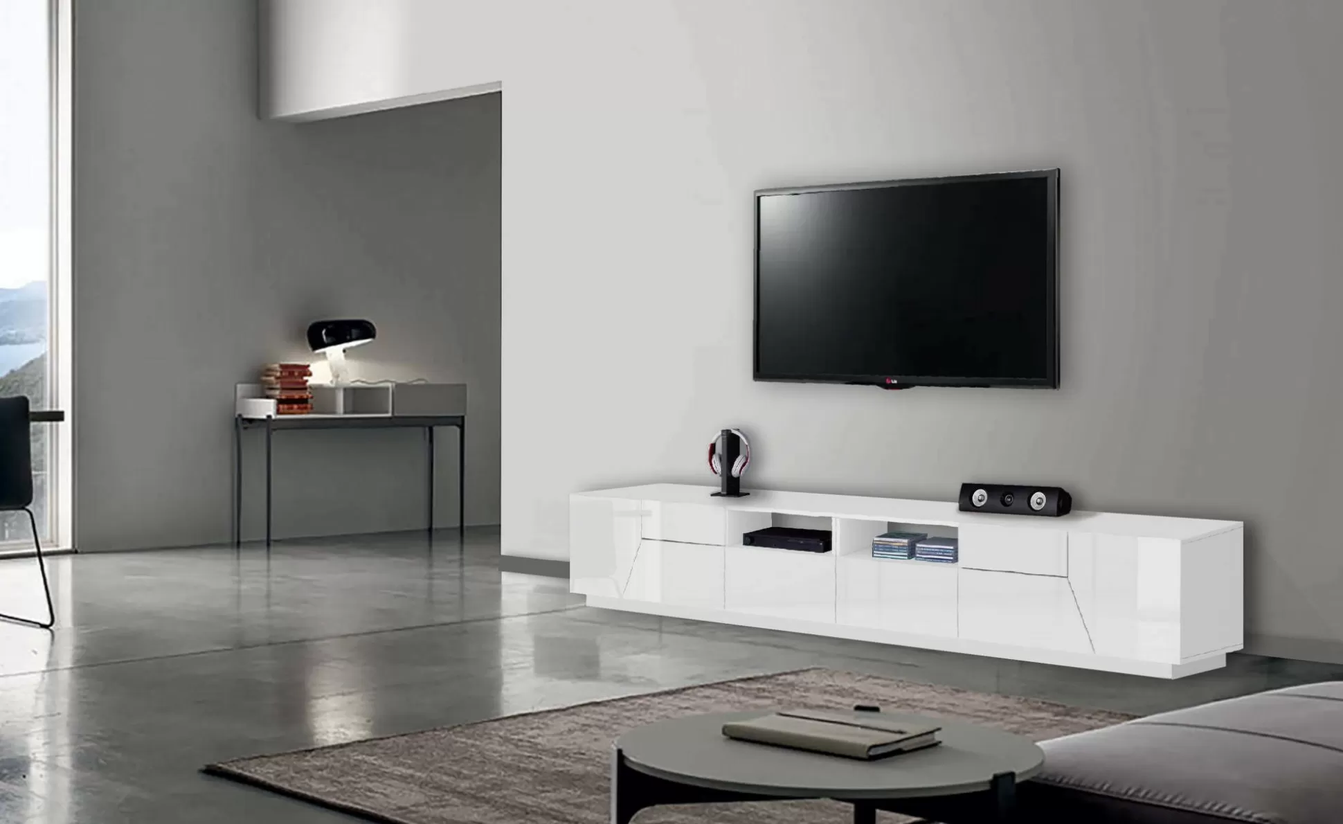 Dmora Mobili Porta Tv<Mobile porta TV Asdrubale, cm 260x43h46,