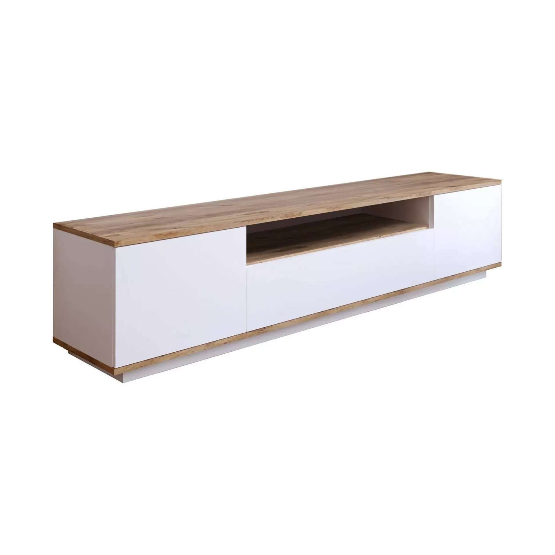 Dmora Mobili Porta Tv<Mobile porta TV Asellina, 180x45h45 cm, Quercia e Bianco