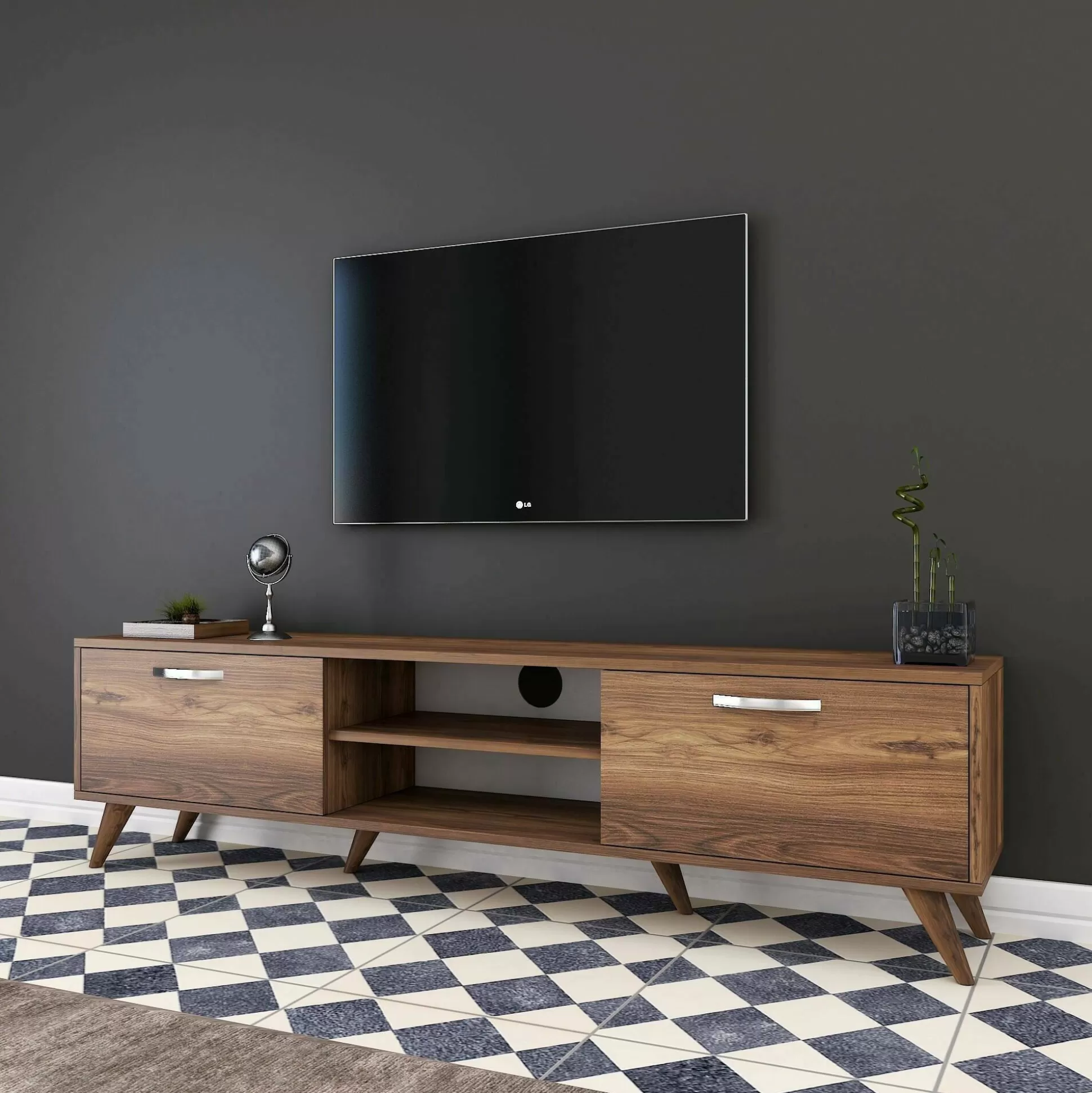 Dmora Mobili Porta Tv<Mobile porta TV Avir, 180x35h49 cm,
