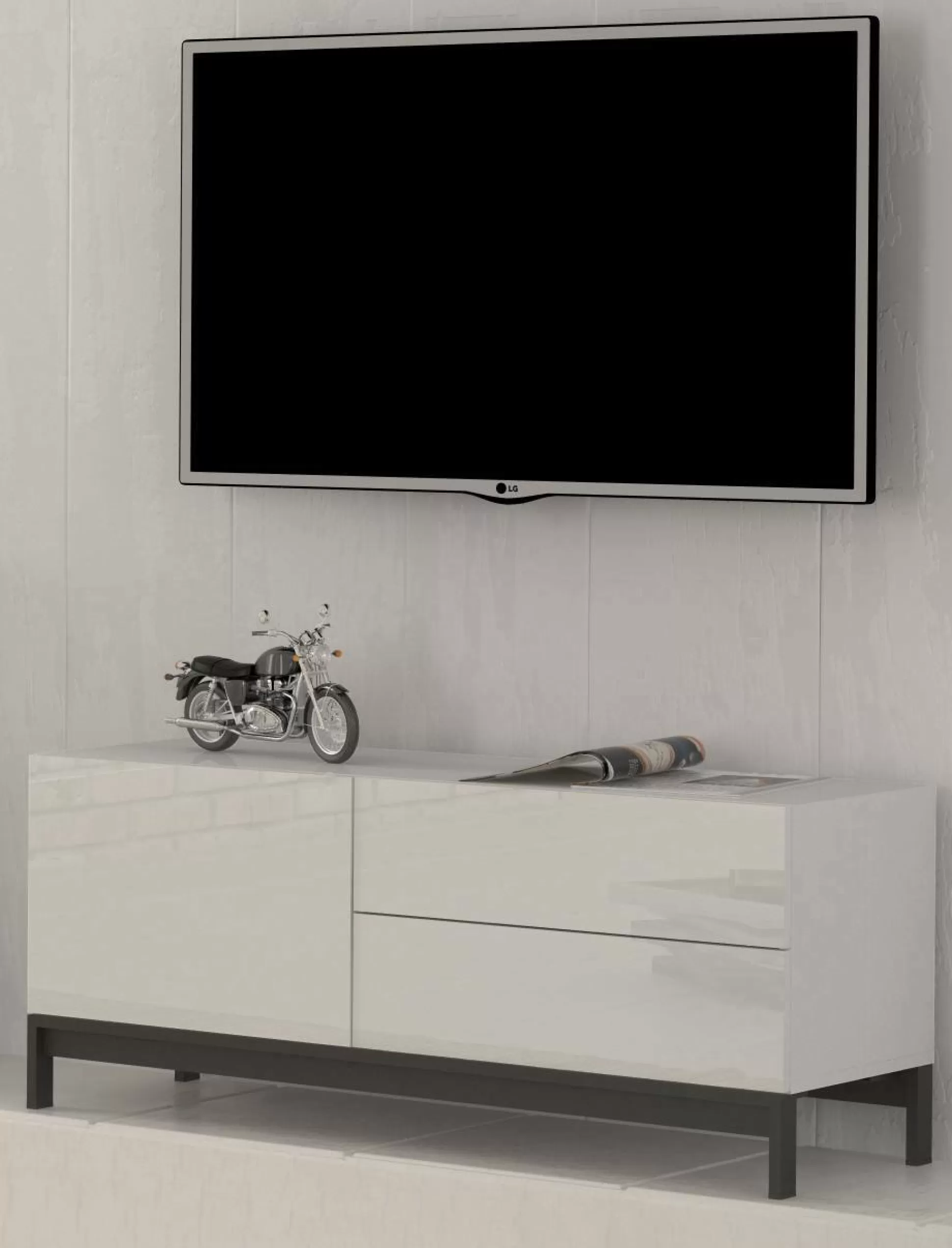 Dmora Mobili Porta Tv<Mobile porta TV Azad, cm 110x40h47,