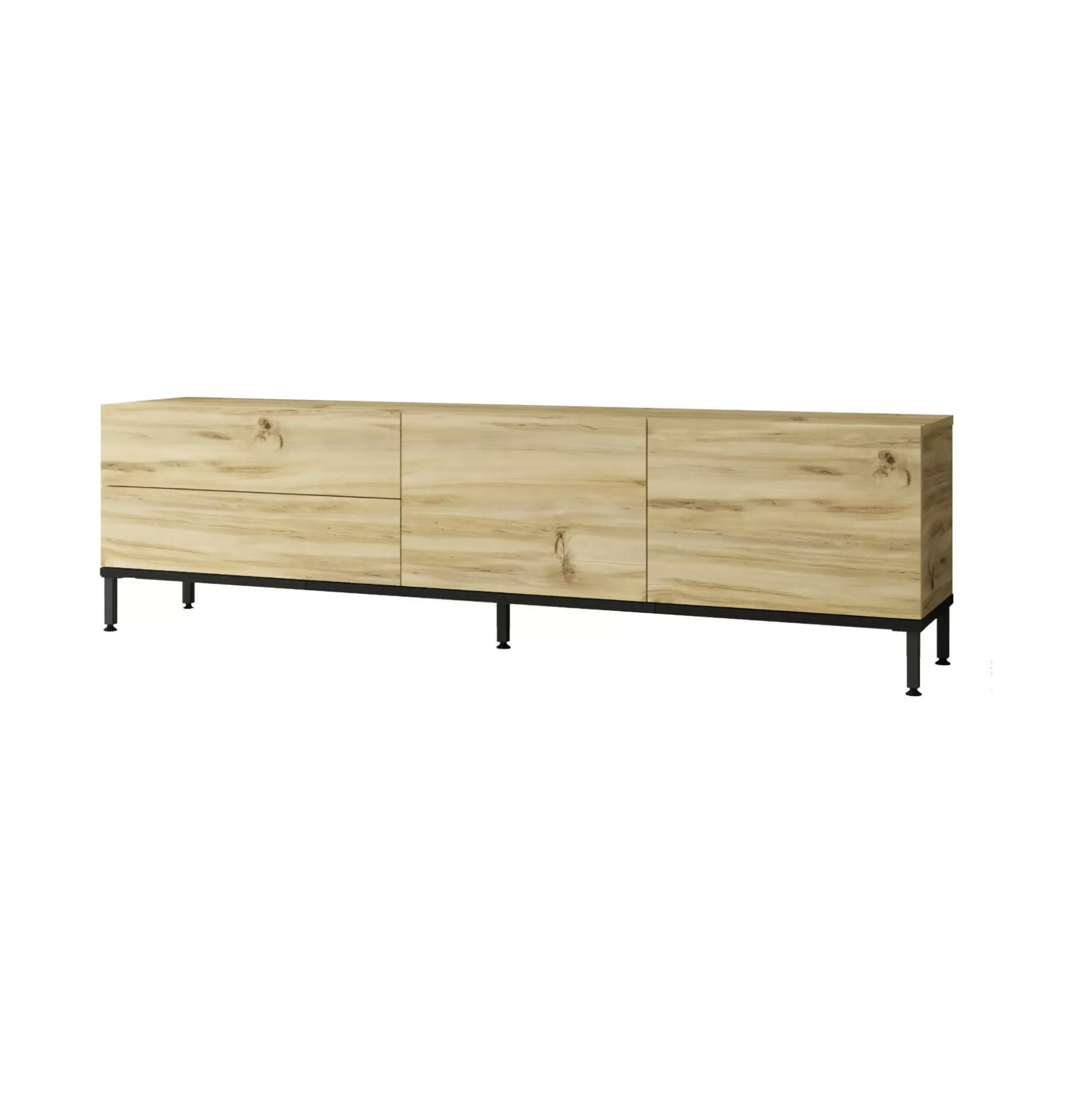 Dmora Mobili Porta Tv<Mobile porta TV Ballao, 170x36 h46 cm, Quercia e Nero