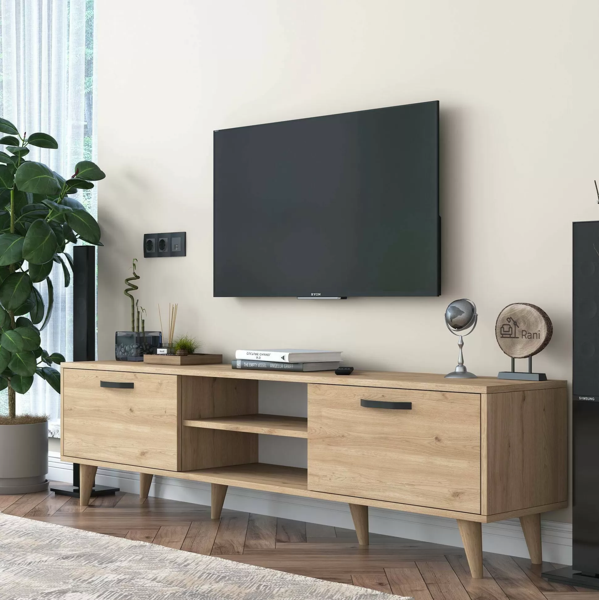 Dmora Mobili Porta Tv<Mobile porta TV Daba, 180x35h48 cm,