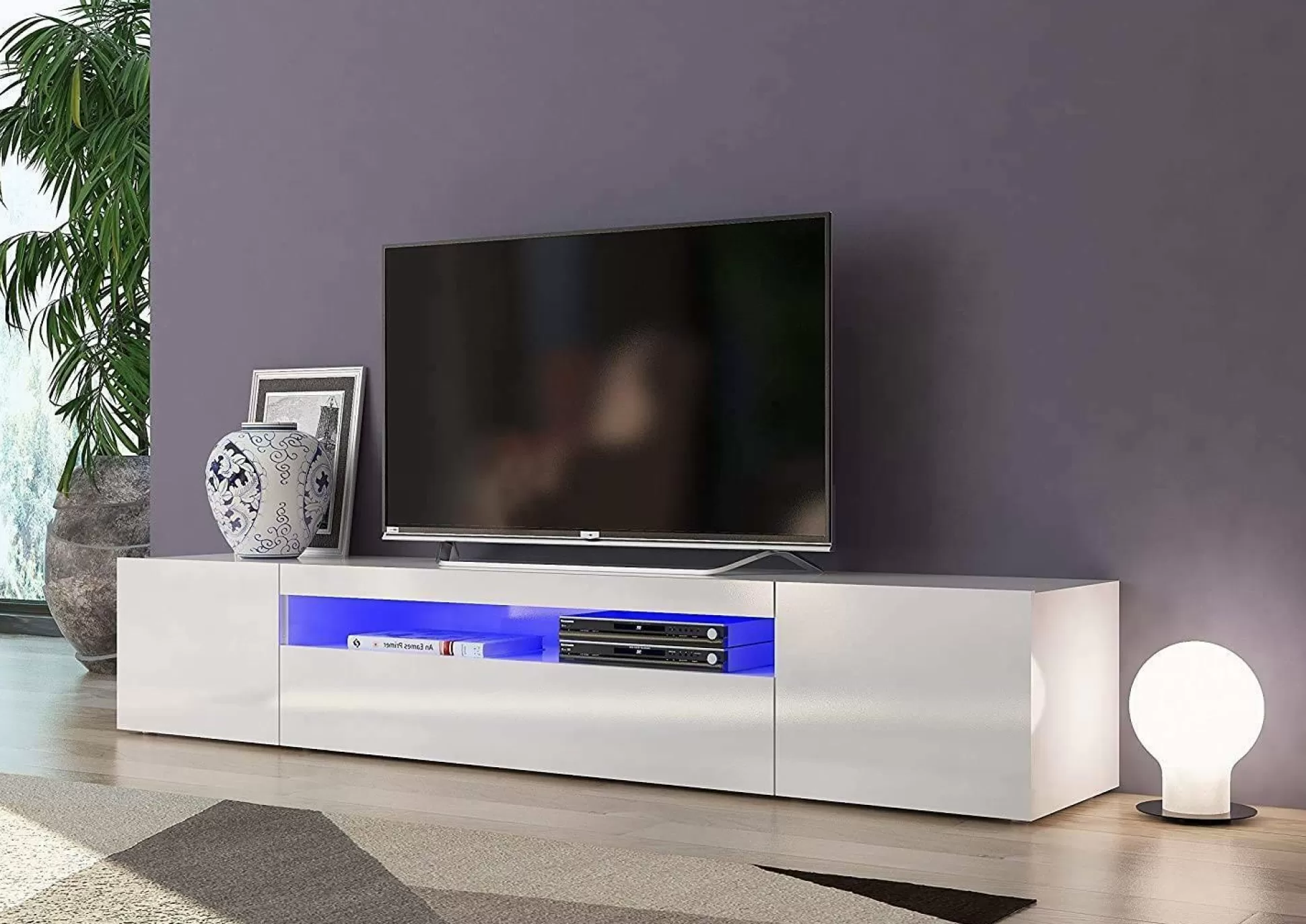 Dmora Mobili Porta Tv<Mobile porta TV Dafrim, , con luce LED