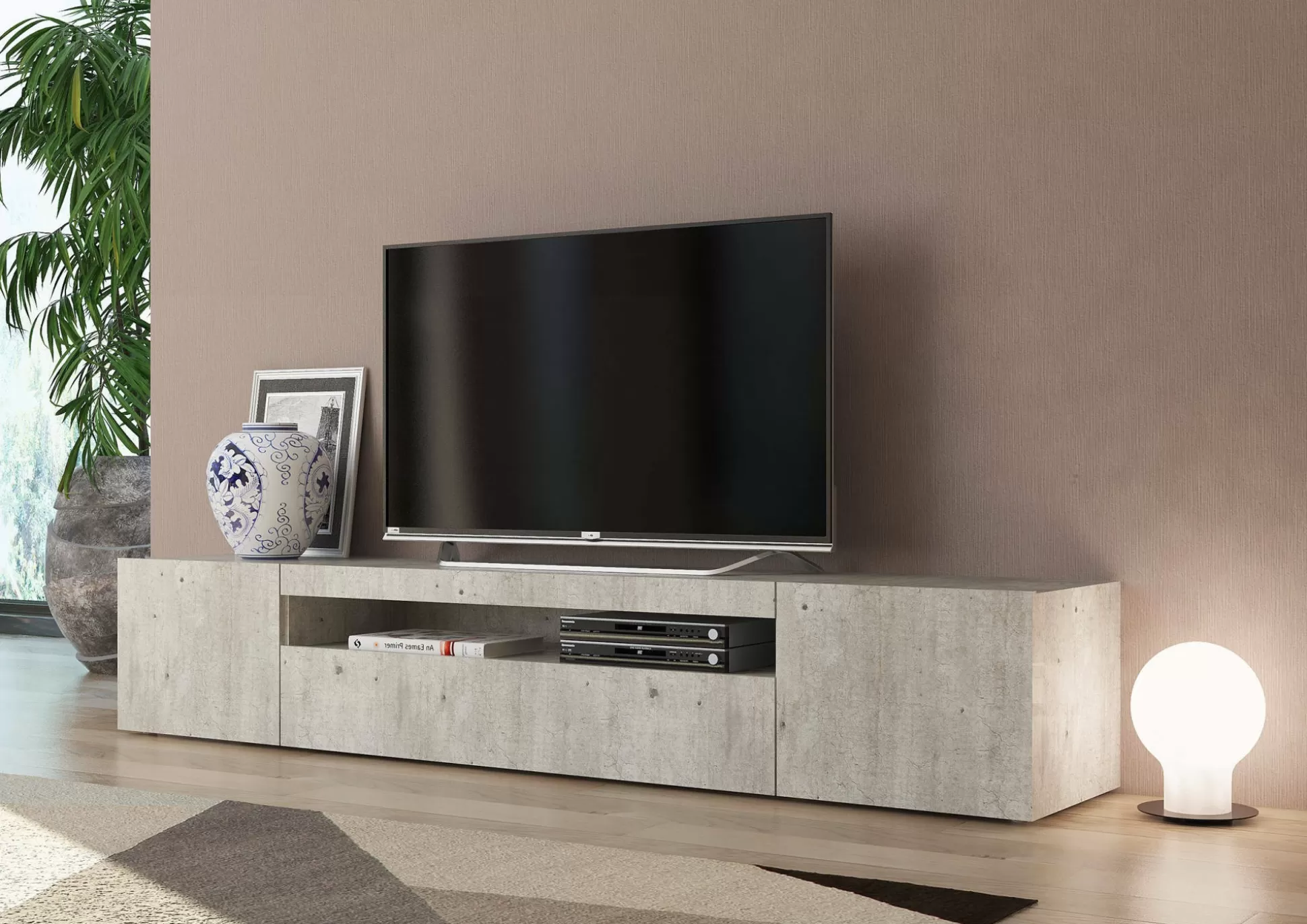 Dmora Mobili Porta Tv<Mobile porta TV Dafrim, cm 200x40h37,