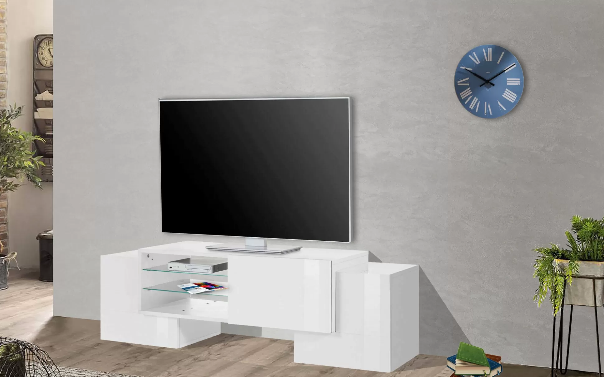 Dmora Mobili Porta Tv<Mobile porta TV Dpalumb, cm 150x45h45,
