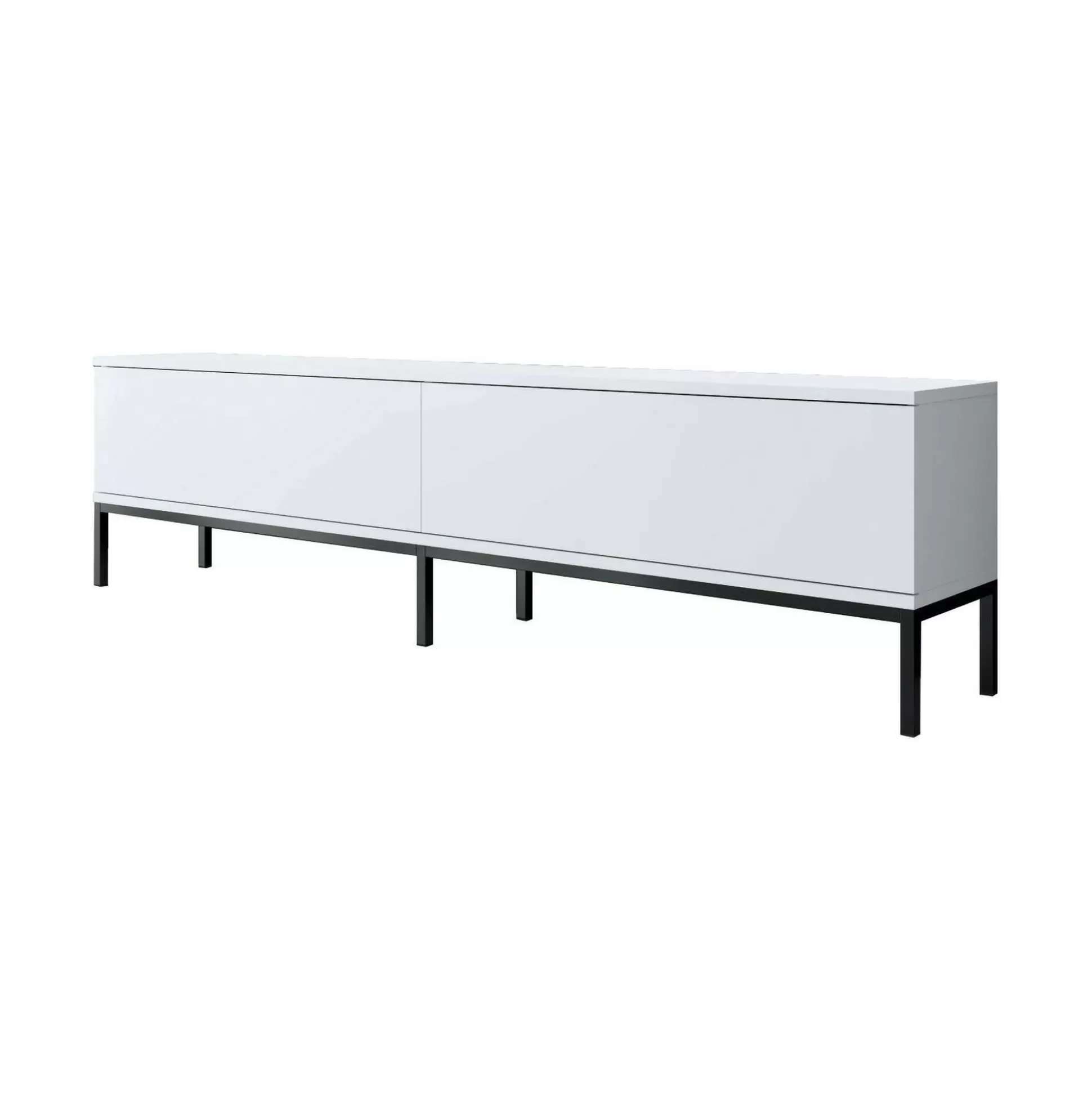 Dmora Mobili Porta Tv<Mobile porta TV Espero, 180x30h47 cm, Bianco e Nero