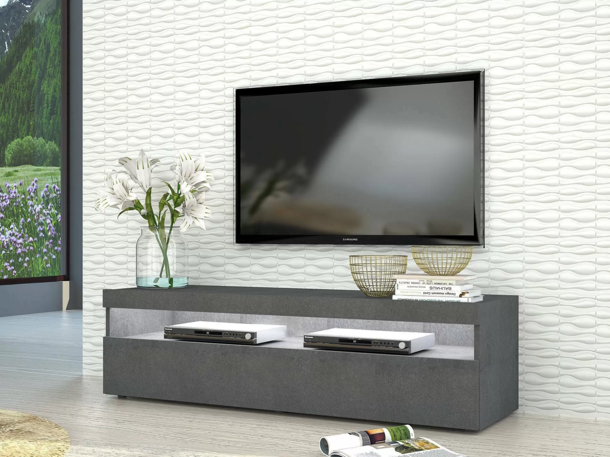 Dmora Mobili Porta Tv<Mobile porta TV Gianna, cm 130x45h36,