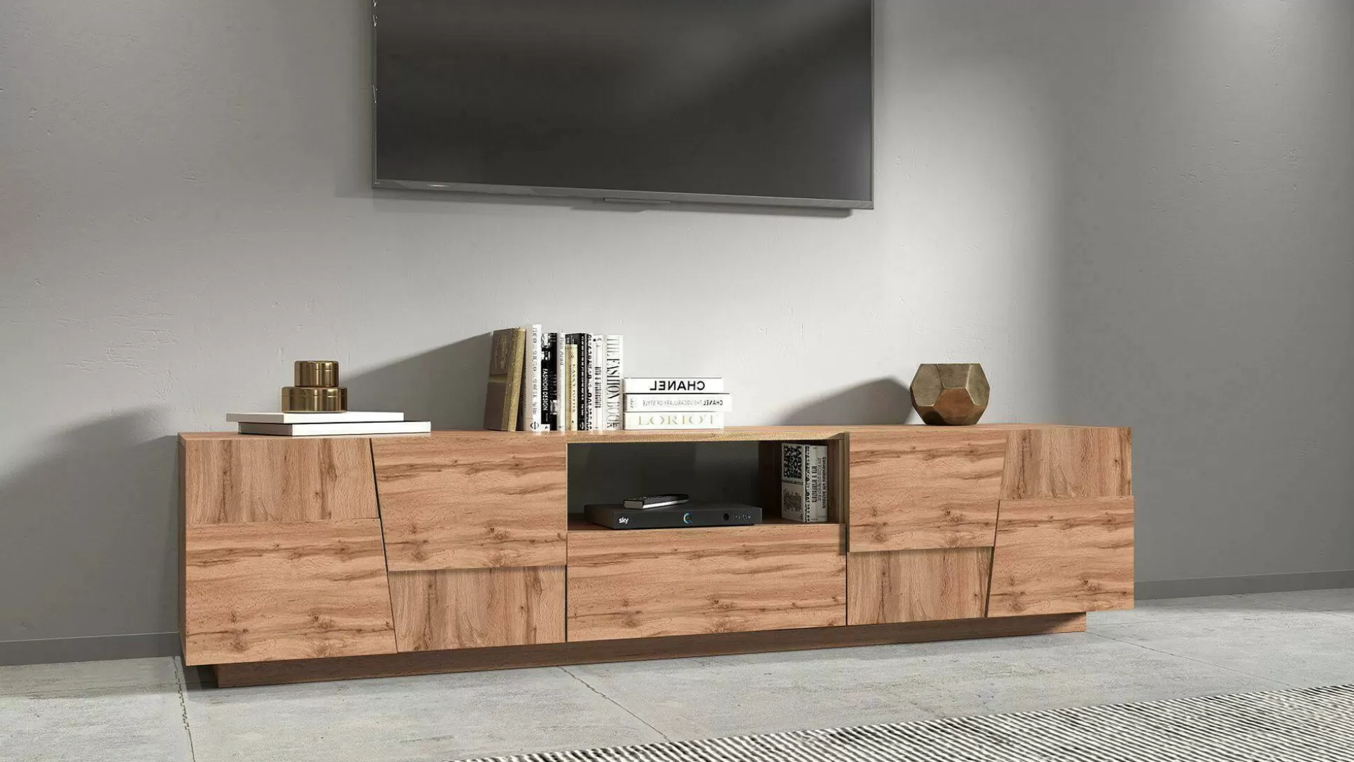 Dmora Mobili Porta Tv<Mobile porta TV Maestrale, 220x44h46 cm,
