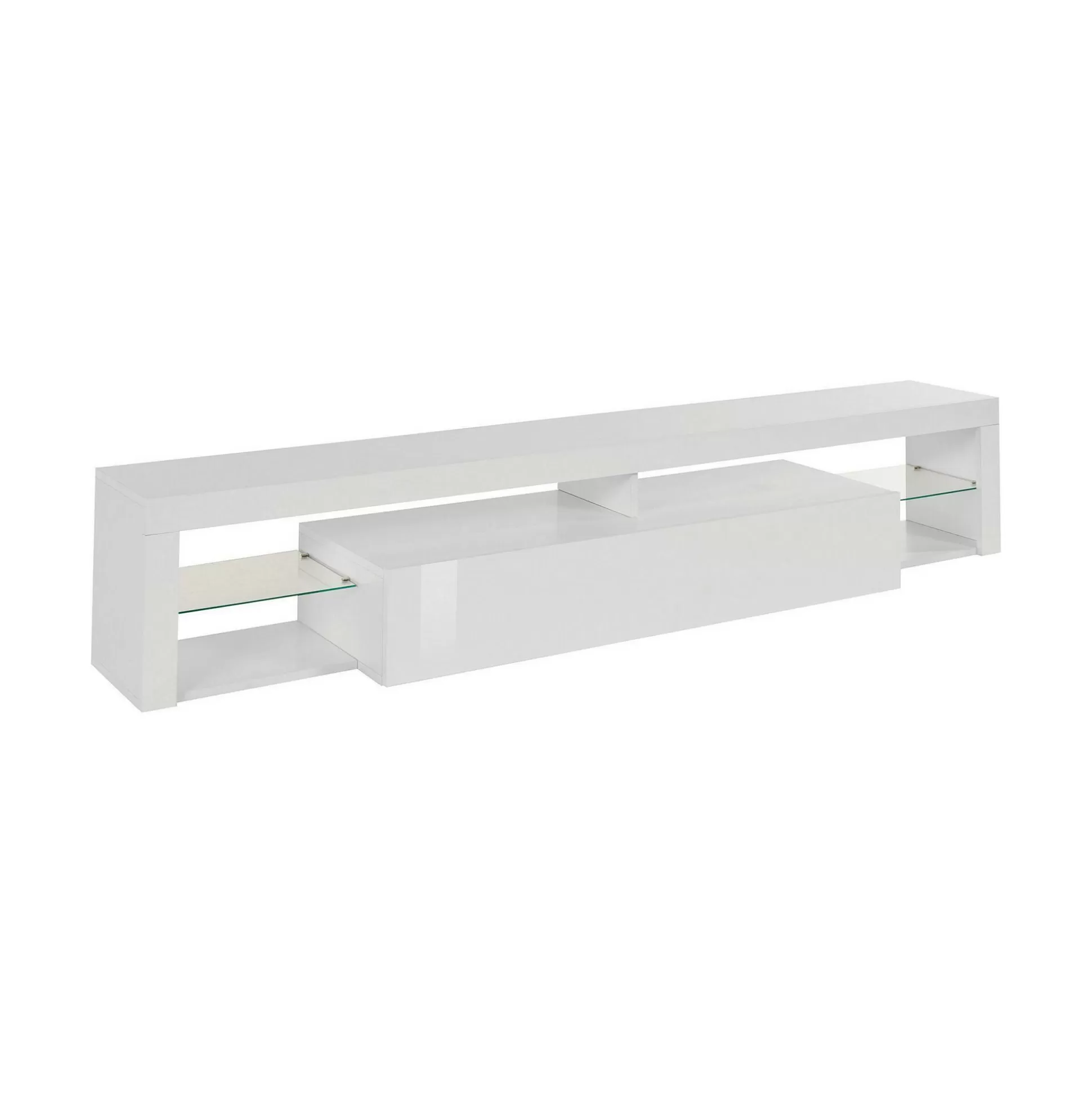 Dmora Mobili Porta Tv<Mobile porta TV Meti, 200x40h35 cm, lucido