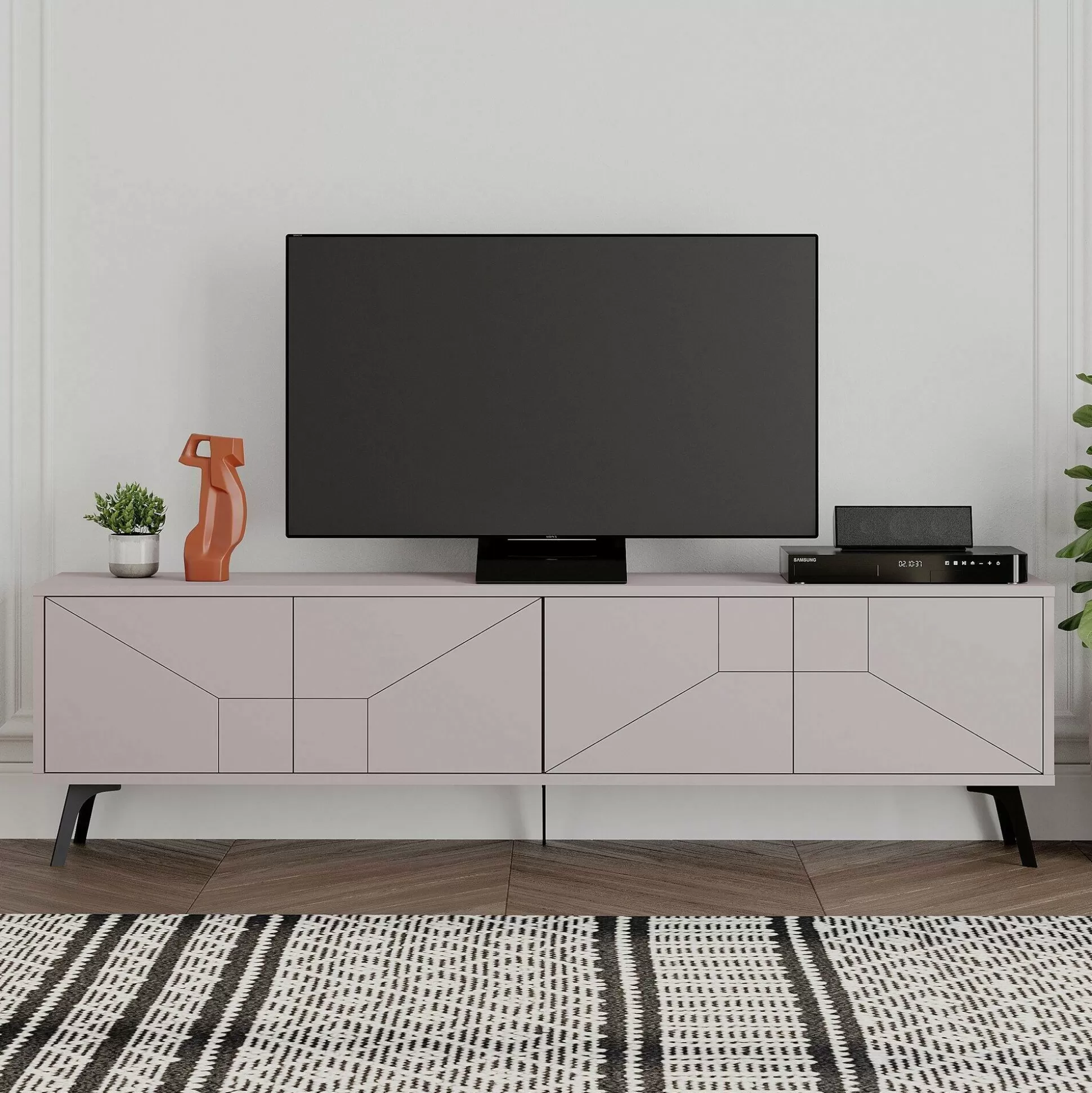 Dmora Mobili Porta Tv<Mobile porta TV OlgadiKiev, 180x30 h50 cm,