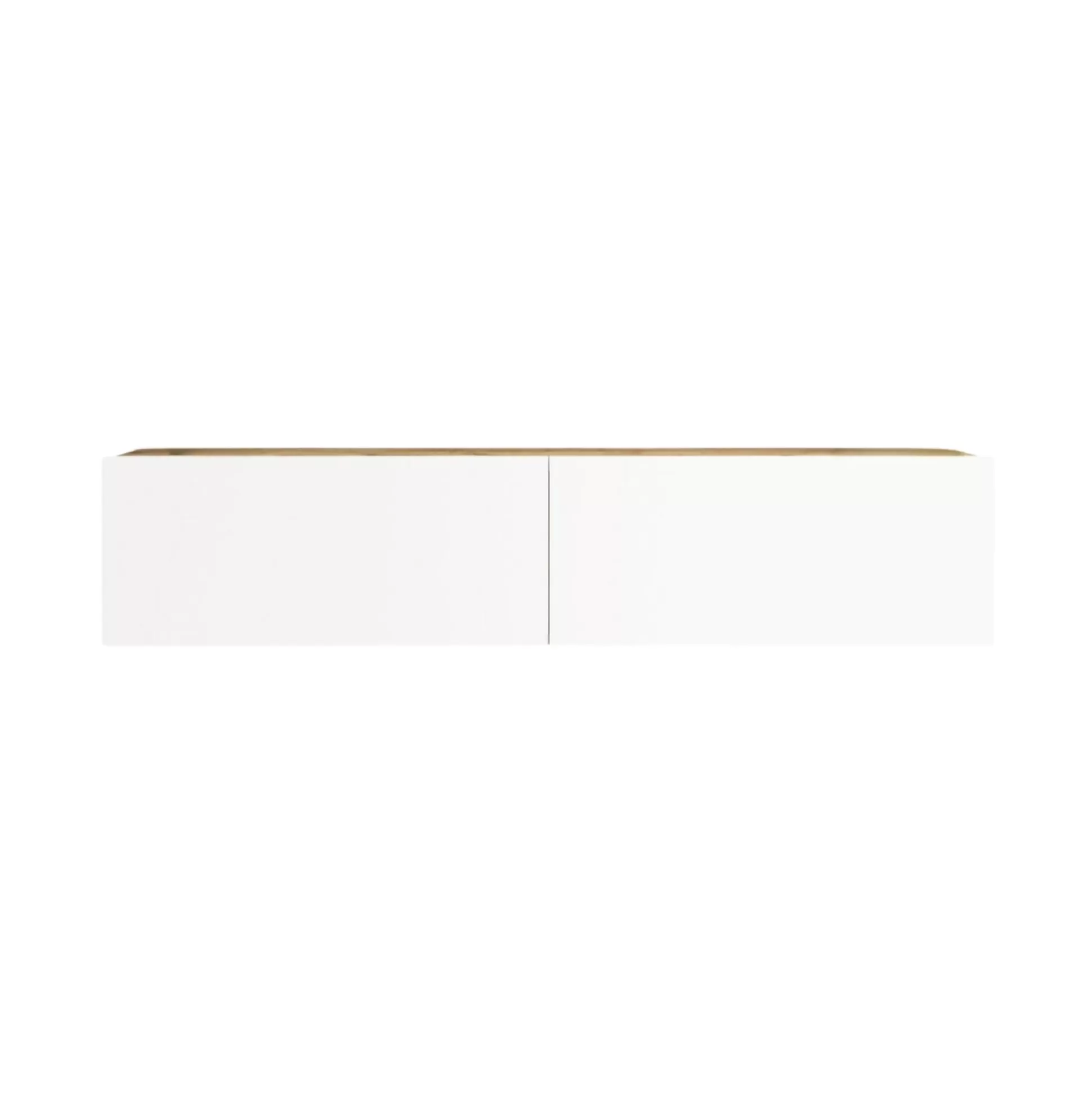 Dmora Mobili Porta Tv<Mobile porta TV Principi, 140x32 h29 cm, Quercia e Bianco