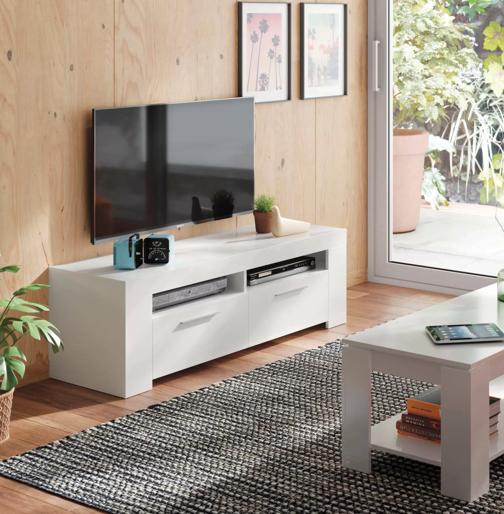 Dmora Mobili Porta Tv<Mobile porta TV Sparaxis, 120x42h40 cm,