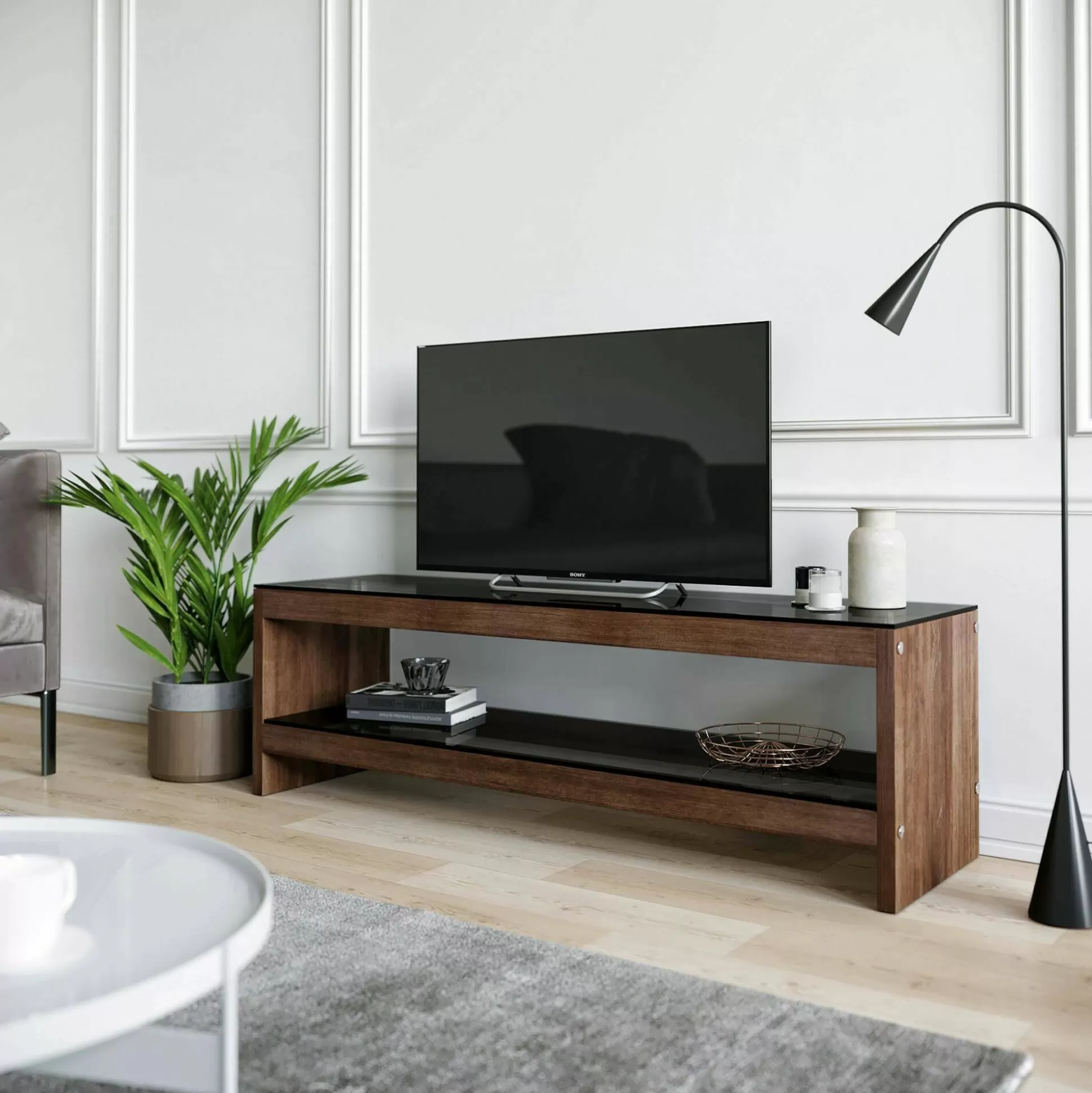 Dmora Mobili Porta Tv<Mobile porta TV Wiley, 140x40h45 cm,