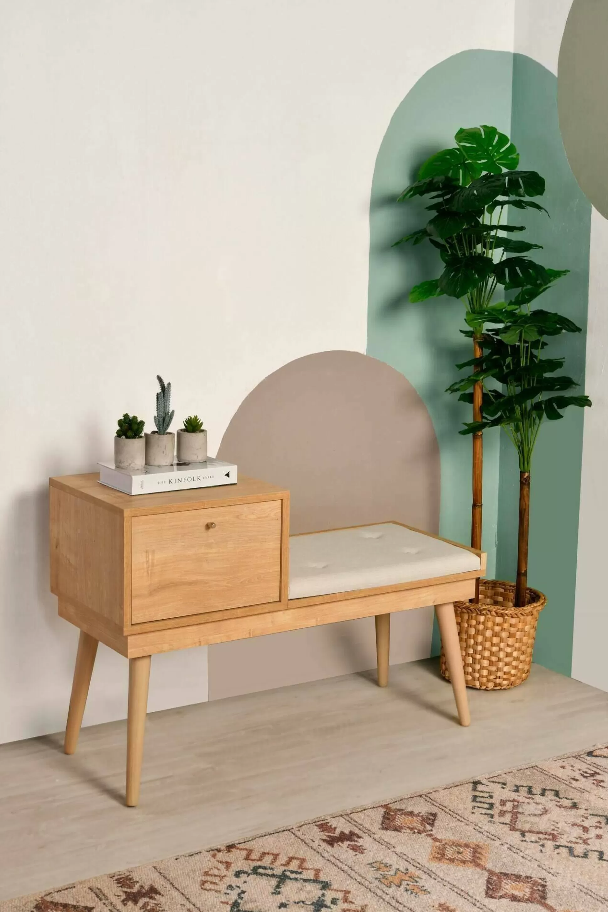 Dmora Panche<Panca Asolo, 40x105h45 cm, Quercia e Crema