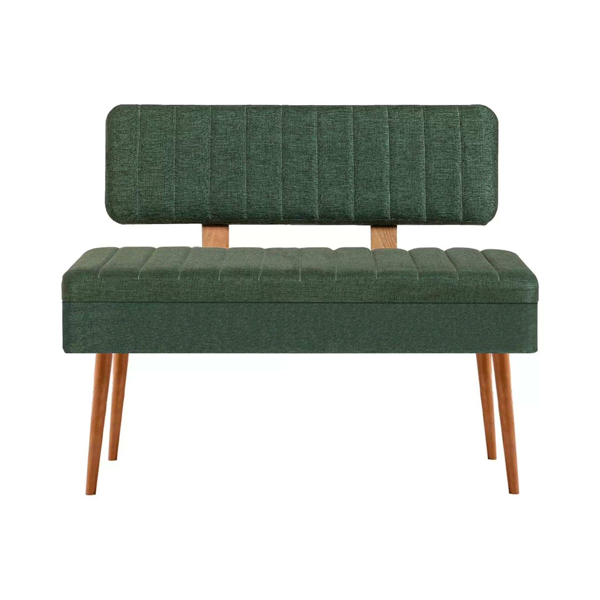 Dmora Panchine<Panca Barthelemy, 90x39 h40 cm, Quercia e Verde