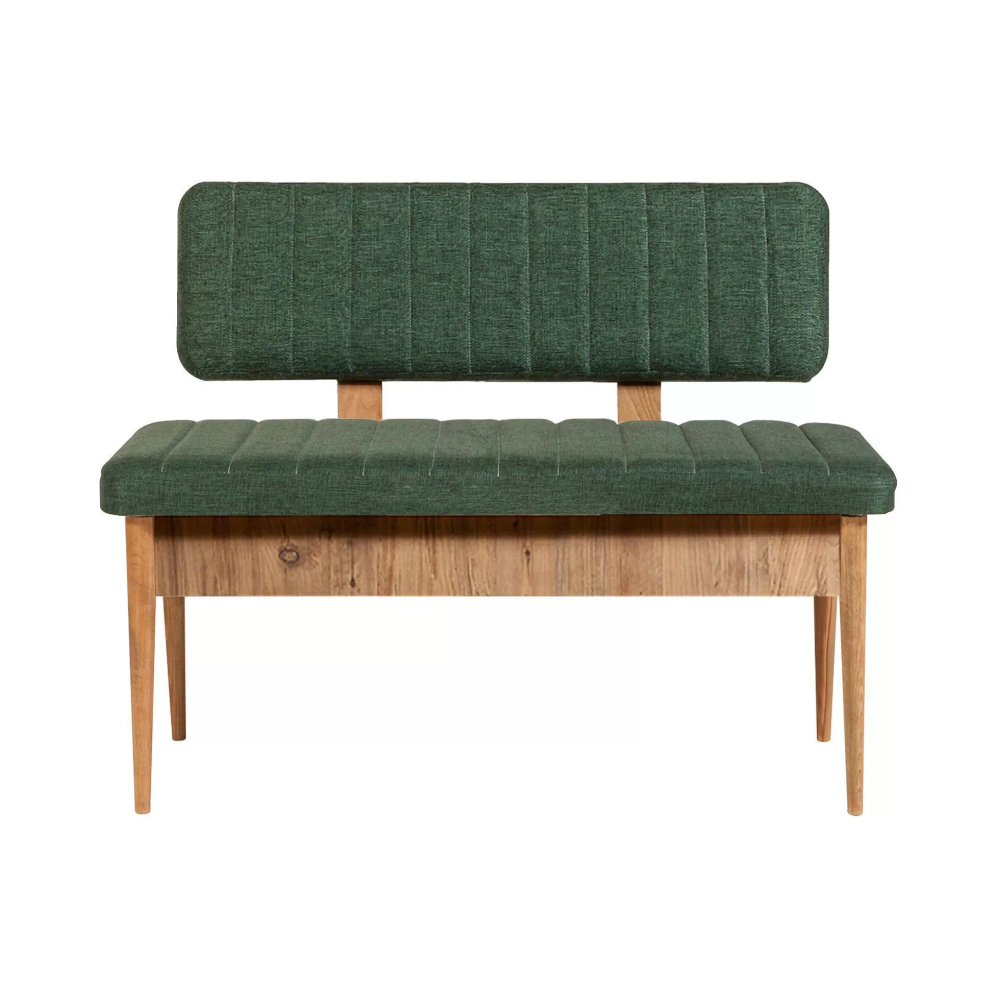 Dmora Panchine<Panca Barthelemy, 110x40 h85 cm, Quercia e Verde