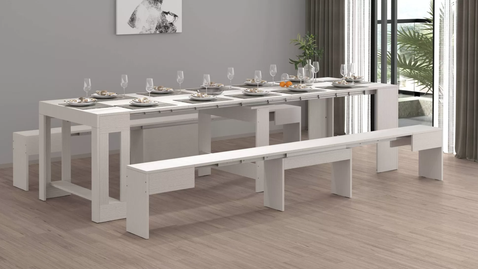 Dmora Panche<Panca Quedan, 290x25h45 cm,