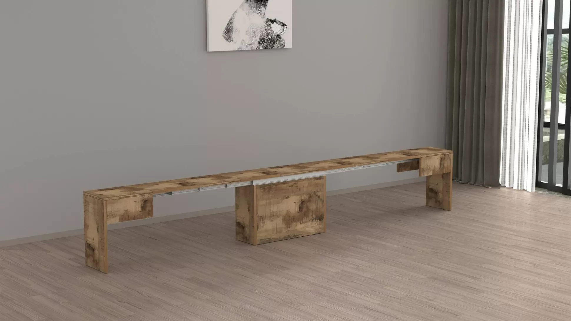 Dmora Panche<Panca Yutu, 290x25h45 cm,