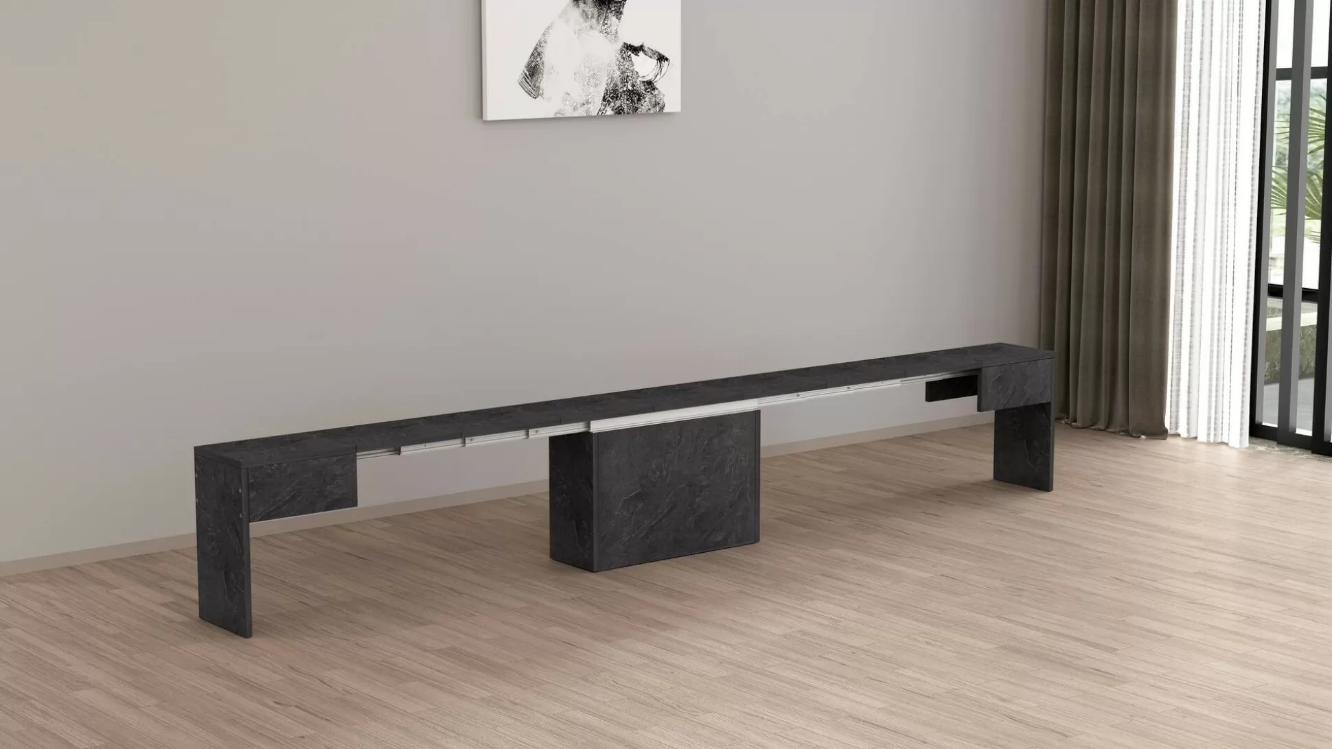Dmora Panche<Panca Yutu, 290x25h45 cm,