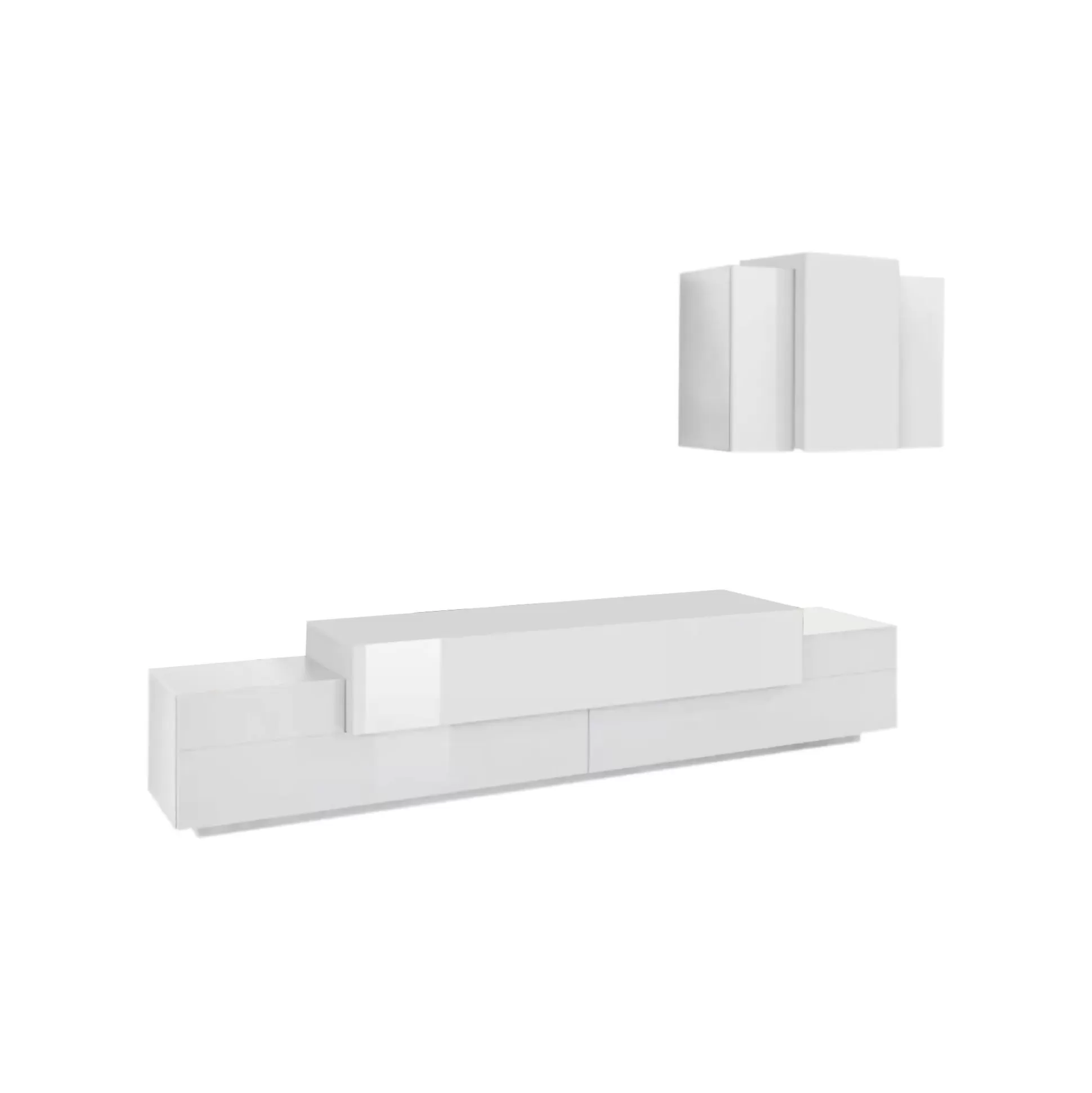 Dmora Pareti Attrezzate<Parete attrezzata Alaskino, cm 240x45h180,