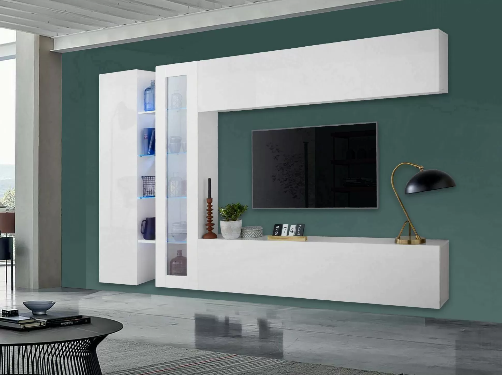 Dmora Pareti Attrezzate<Parete attrezzata Annie, cm 280x30x180,