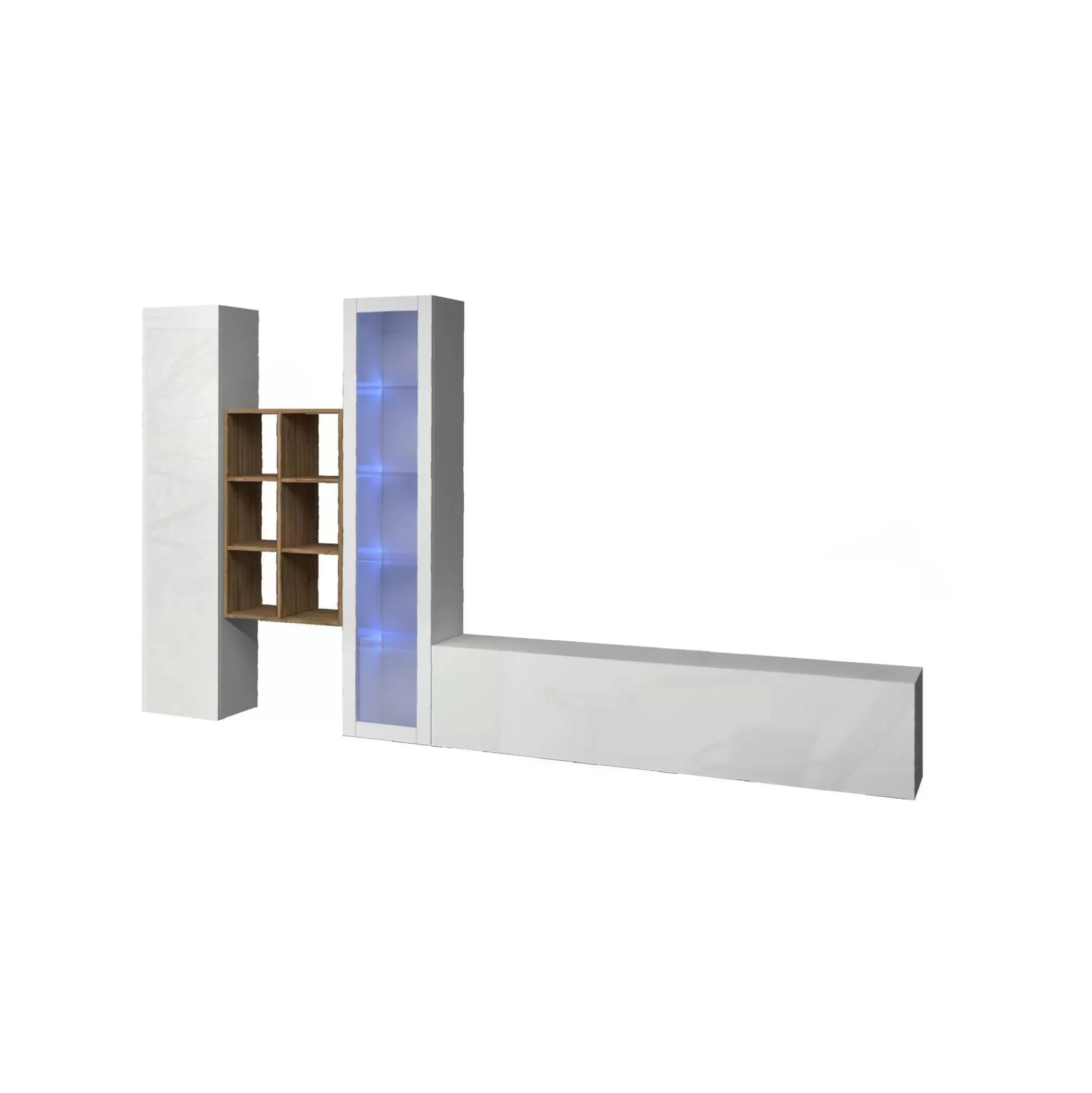 Dmora Pareti Attrezzate<Parete attrezzata Ausonia, cm 320x30h180,