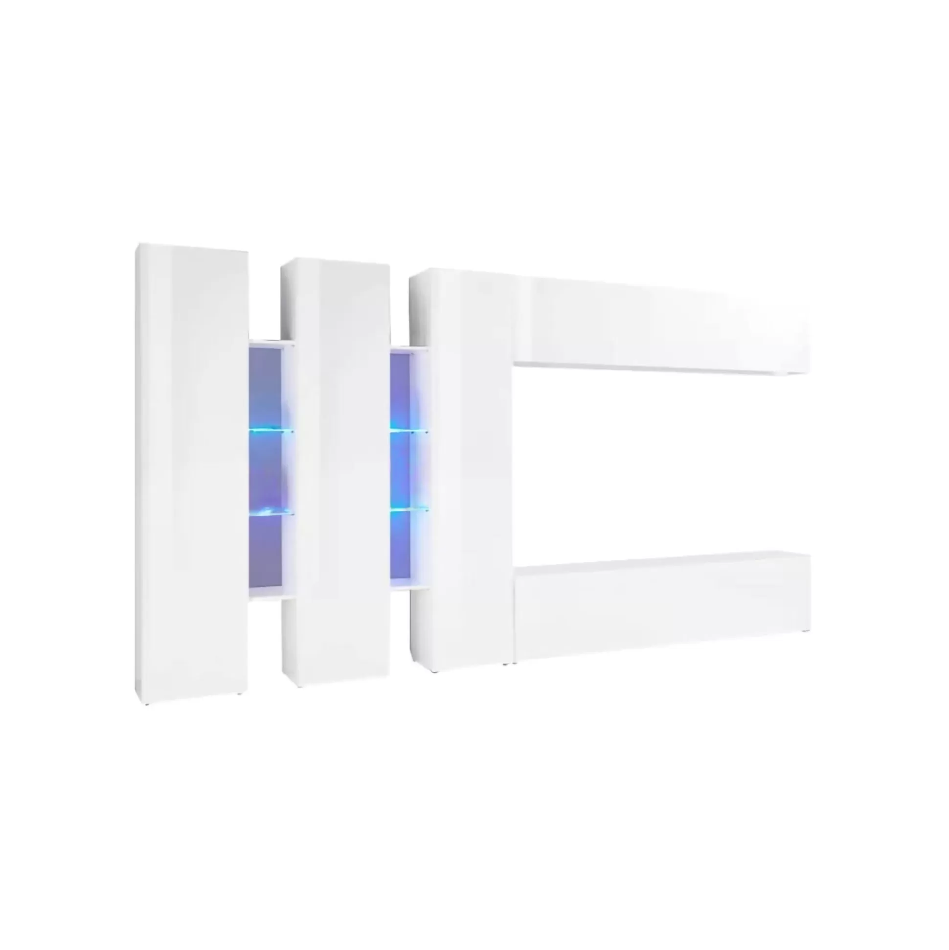 Dmora Pareti Attrezzate<Parete attrezzata Carretto, cm 340x30h180,