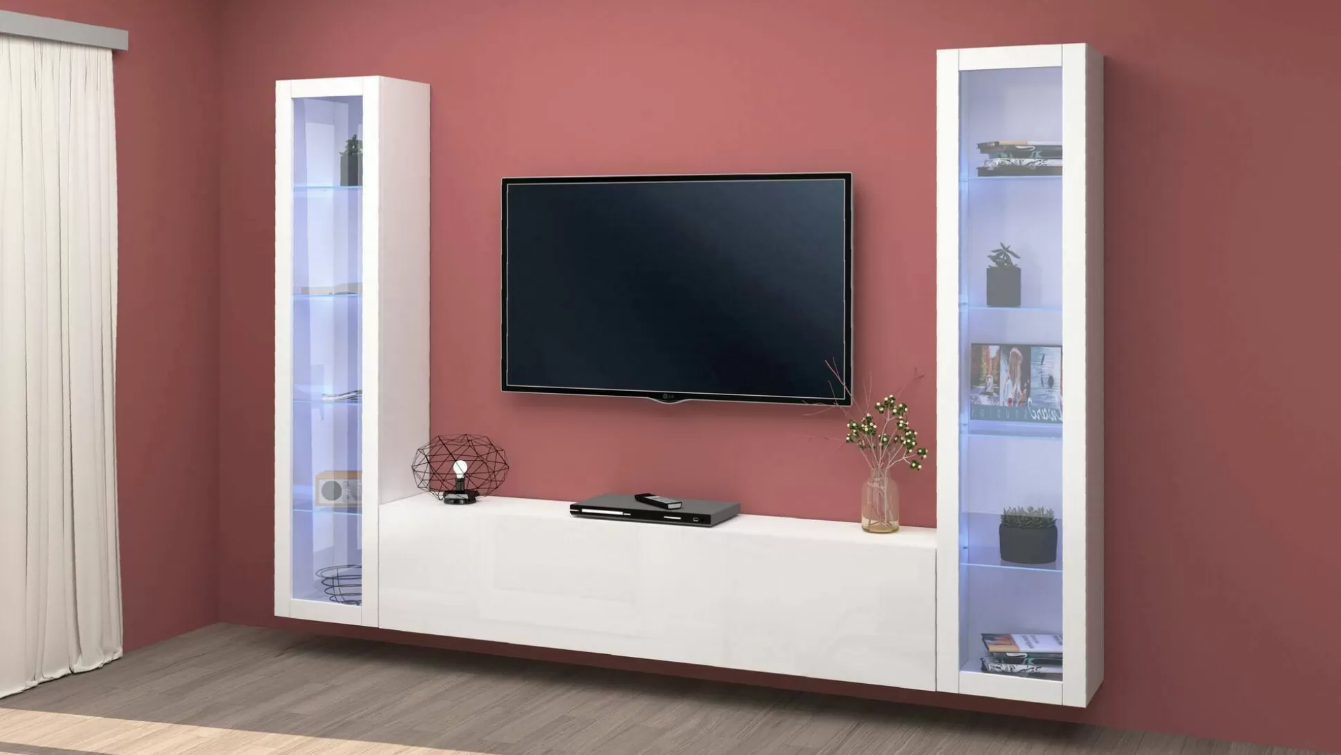 Dmora Pareti Attrezzate<Parete attrezzata Dduc, cm 260x30h180,