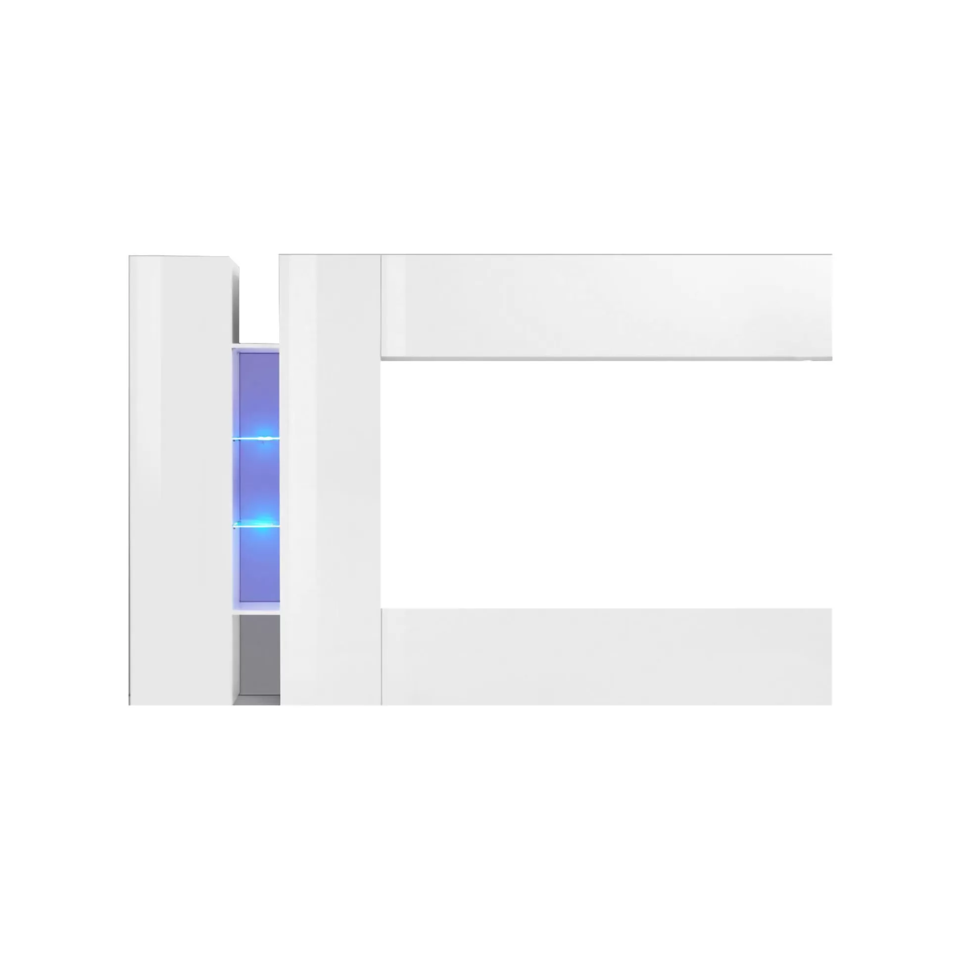 Dmora Pareti Attrezzate<Parete attrezzata Enstatite, cm 280x30x180,